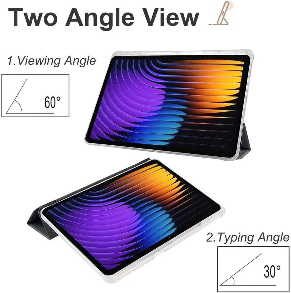 کاور تبلت Gruattreay سازگار با شیائومی پد 7 / پد 7 پرو 11.2 اینچ 2024، کاور محافظ باریک و ضد ضربه هوشمند با پشت شفاف و جای مداد، قابلیت بیدار/خواب خودکار (سبز تیره) کاور تبلت Gruattreay سازگار با شیائومی پد 7 / پد 7 پرو 11.2 اینچ 2024، کاور محافظ باریک و ضد ضربه هوشمند با پشت شفاف و جای مداد، قابلیت بیدار/خواب خودکار (سبز تیره)