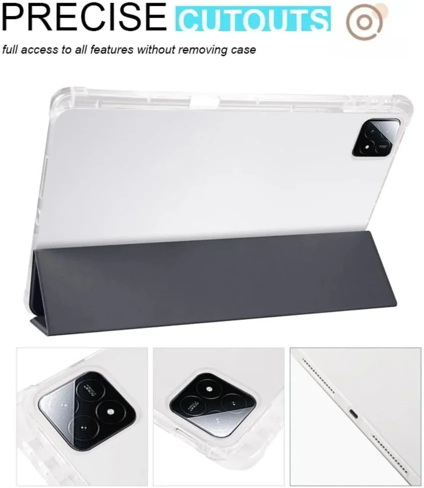 کاور تبلت Gruattreay سازگار با شیائومی پد 7 / پد 7 پرو 11.2 اینچ 2024، کاور محافظ باریک و ضد ضربه هوشمند با پشت شفاف و جای مداد، قابلیت بیدار/خواب خودکار (سبز تیره) کاور تبلت Gruattreay سازگار با شیائومی پد 7 / پد 7 پرو 11.2 اینچ 2024، کاور محافظ باریک و ضد ضربه هوشمند با پشت شفاف و جای مداد، قابلیت بیدار/خواب خودکار (سبز تیره)