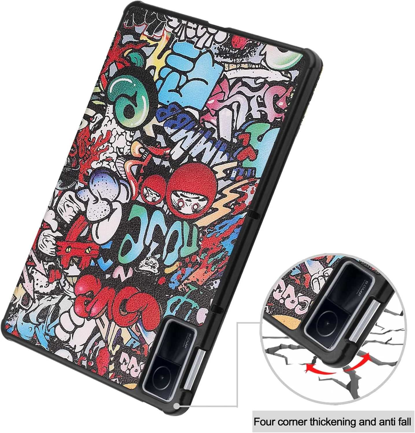 کیف تبلت RanTuo برای شیائومی Redmi Pad، چرم PU، سبک و نازک، ضد آب، ضد گرد و غبار، قاب محافظ ضد افتادن برای شیائومی Redmi Pad (گرافیتی) کیف تبلت RanTuo برای شیائومی Redmi Pad، چرم PU، سبک و نازک، ضد آب، ضد گرد و غبار، قاب محافظ ضد افتادن برای شیائومی Redmi Pad (گرافیتی)