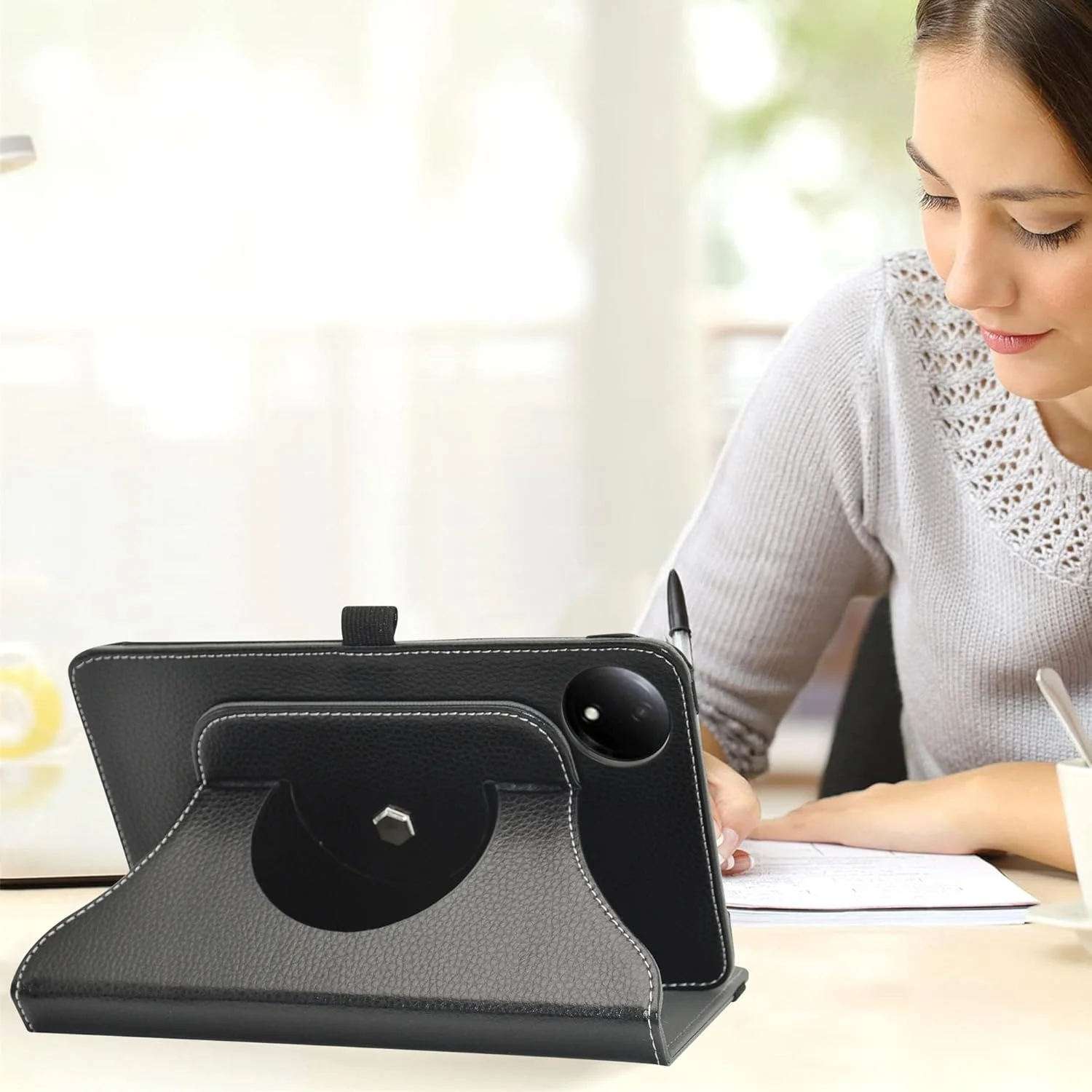 MAMA MOUTH Compatible with Xiaomi Redmi Pad SE Case,360 Degree Rotating With Premium PU Leather Sleeve Cover Case for Xiaomi Redmi Pad SE 8.7 Inch Tablet,Black MAMA MOUTH Compatible with Xiaomi Redmi Pad SE Case,360 Degree Rotating With Premium PU Leather Sleeve Cover Case for Xiaomi Redmi Pad SE 8.7 Inch Tablet,Black