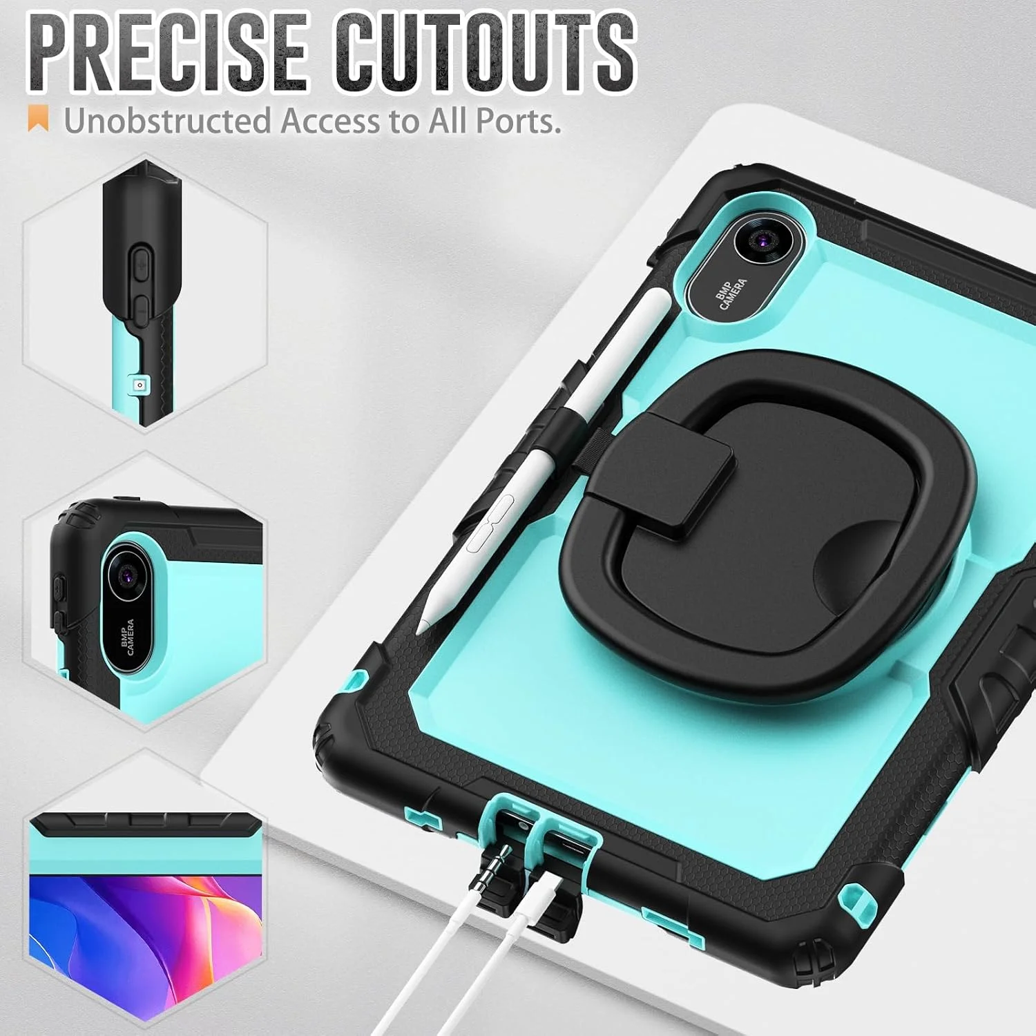 کاور تبلت Gruattreay برای شیائومی Redmi Pad 2 11 اینچی 2025، با استند چرخان 360 درجه، دسته تاشو، محافظت سنگین و کامل در برابر ضربه به همراه بند شانه (آبی) کاور تبلت Gruattreay برای شیائومی Redmi Pad 2 11 اینچی 2025، با استند چرخان 360 درجه، دسته تاشو، محافظت سنگین و کامل در برابر ضربه به همراه بند شانه (آبی)