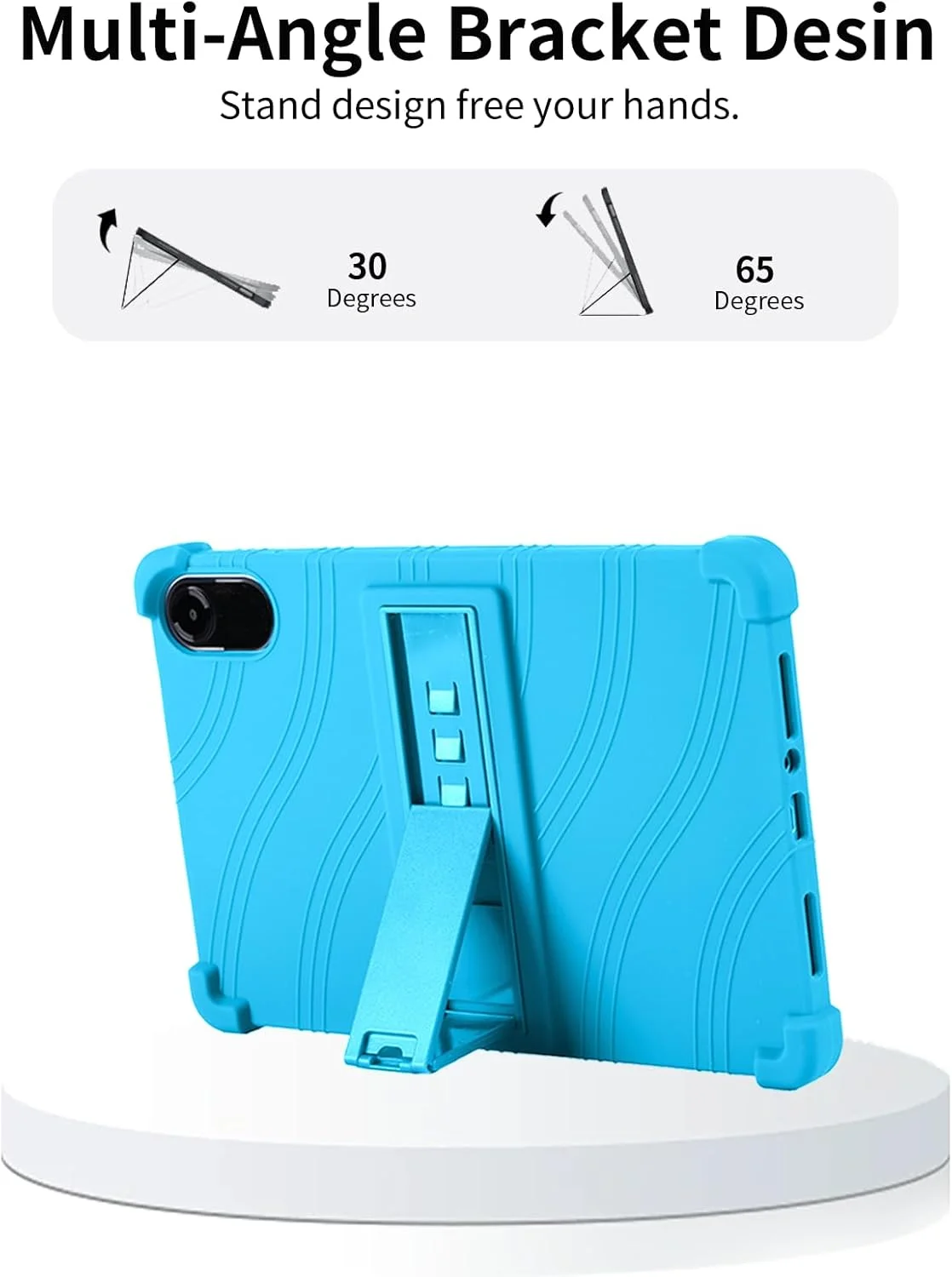 کاور سیلیکونی Toergy برای تبلت شیائومی Redmi Pad 2، برش دقیق، سازگار با شارژ، ضد ضربه و ضد خش، تنظیم چند زاویه، حس خوشایند در دست، آبی روشن کاور سیلیکونی Toergy برای تبلت شیائومی Redmi Pad 2، برش دقیق، سازگار با شارژ، ضد ضربه و ضد خش، تنظیم چند زاویه، حس خوشایند در دست، آبی روشن