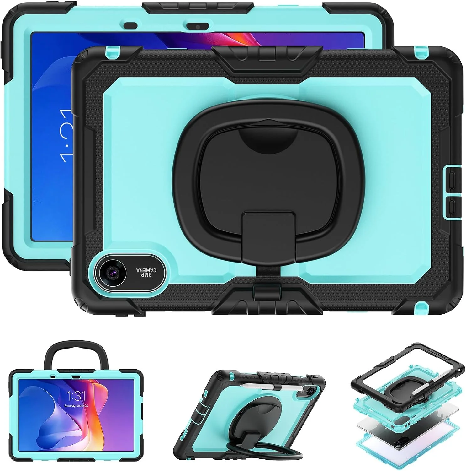 کاور تبلت Gruattreay برای شیائومی Redmi Pad 2 11 اینچی 2025، با استند چرخان 360 درجه، دسته تاشو، محافظت سنگین و کامل در برابر ضربه به همراه بند شانه (آبی) کاور تبلت Gruattreay برای شیائومی Redmi Pad 2 11 اینچی 2025، با استند چرخان 360 درجه، دسته تاشو، محافظت سنگین و کامل در برابر ضربه به همراه بند شانه (آبی)