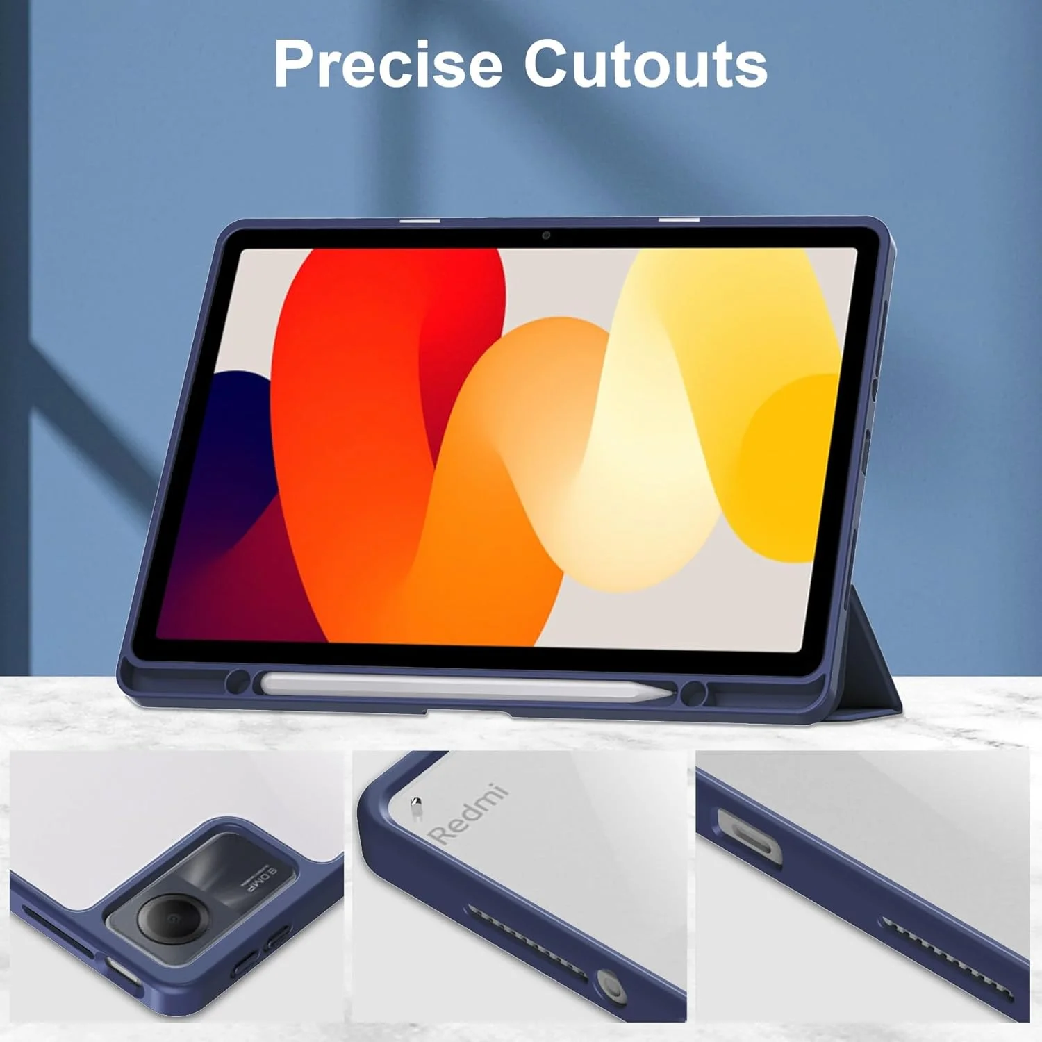 Tablet Travel Slim Case Compatible with Xiaomi Redmi Pad SE 11 Inch 2023 Case with Clear Back and Shockproof TPU Frame Cover, Support Sleep/Wake Tablet Travel Slim Case Compatible with Xiaomi Redmi Pad SE 11 Inch 2023 Case with Clear Back and Shockproof TPU Frame Cover, Support Sleep/Wake