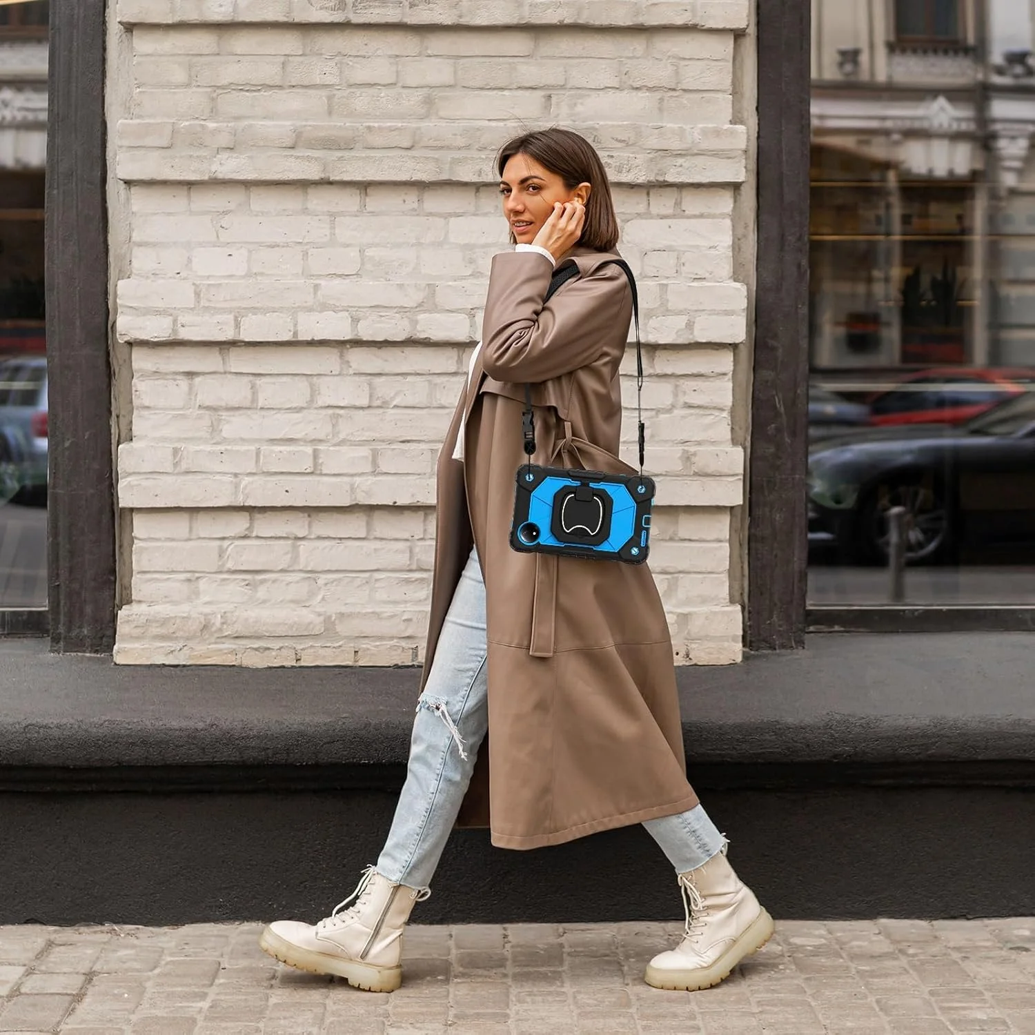 Travel with Tablet Case Compatible with Xiaomi Redmi Pad SE 8.7/Redmi Pad SE 4G 2024 Release, Rugged Shockproof Case, Protective Case with 360° Rotatable Stand + Wrist Strap + Travel with Tablet Case Compatible with Xiaomi Redmi Pad SE 8.7/Redmi Pad SE 4G 2024 Release, Rugged Shockproof Case, Protective Case with 360° Rotatable Stand + Wrist Strap +