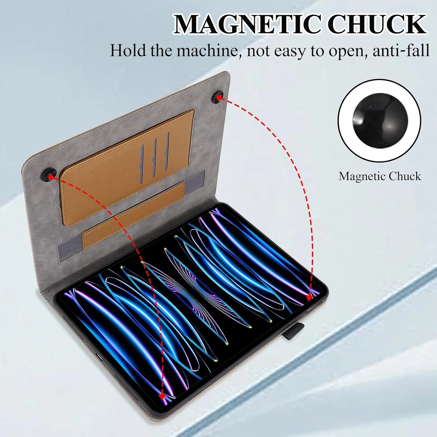 Travel with Tablet Flip Book Case Compatible with Xiaomi Redmi Pad 10.6 Inch Version of 2022 Tablet Case, Protective Shell in PU Leather Ultra Thin Anti-Scratch Magne Protective Case Travel with Tablet Flip Book Case Compatible with Xiaomi Redmi Pad 10.6 Inch Version of 2022 Tablet Case, Protective Shell in PU Leather Ultra Thin Anti-Scratch Magne Protective Case