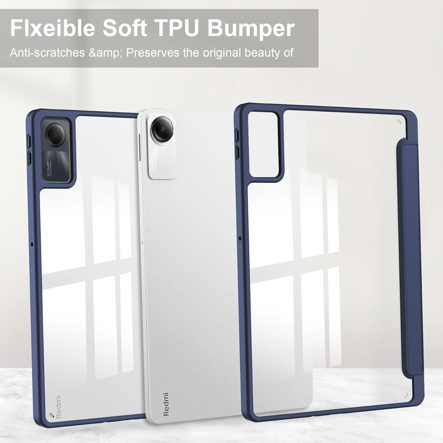 Tablet Travel Slim Case Compatible with Xiaomi Redmi Pad SE 11 Inch 2023 Case with Clear Back and Shockproof TPU Frame Cover, Support Sleep/Wake Tablet Travel Slim Case Compatible with Xiaomi Redmi Pad SE 11 Inch 2023 Case with Clear Back and Shockproof TPU Frame Cover, Support Sleep/Wake