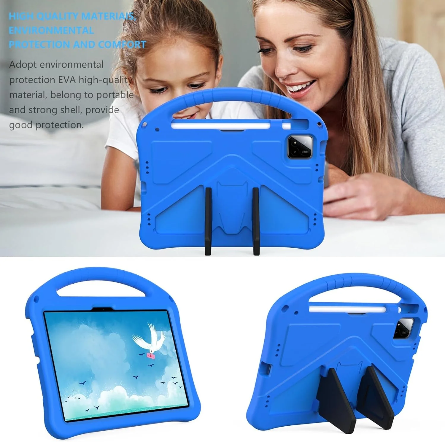 کیف تبلت مسافرتی سازگار با کودکان، مناسب برای تبلت شیائومی Mi Pad 7/Pad 7 Pro 11.2 اینچی، کیف محافظ سبک وزن EVA، روکش ضد ضربه مناسب کودکان کیف تبلت مسافرتی سازگار با کودکان، مناسب برای تبلت شیائومی Mi Pad 7/Pad 7 Pro 11.2 اینچی، کیف محافظ سبک وزن EVA، روکش ضد ضربه مناسب کودکان