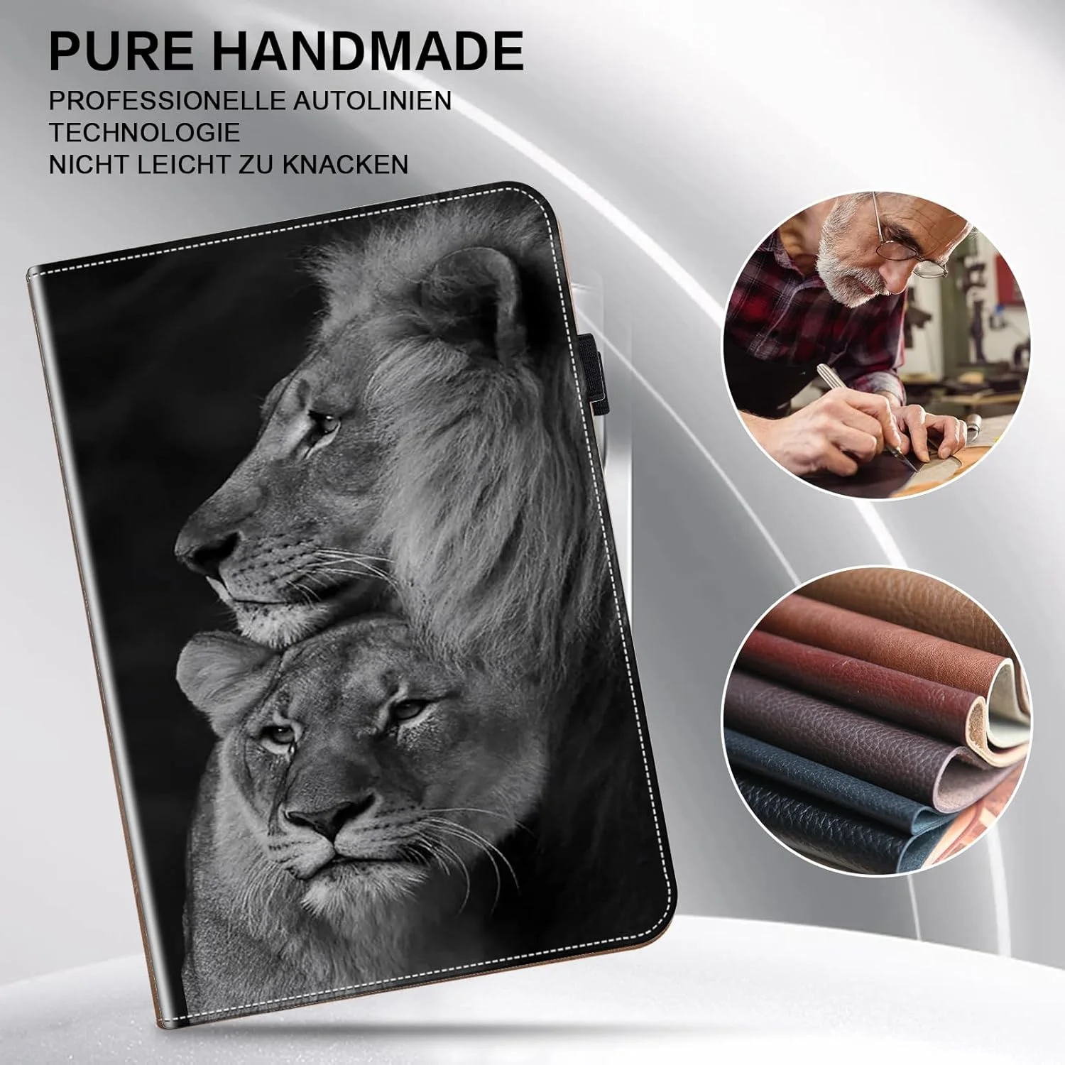 کیف محافظ تبلت بولاو مناسب برای شیائومی پد 6S Pro 12.4 اینچ 2024 به همراه جای قلم، کیف چرمی PU، کیف محافظ شیک برای تبلت شیائومی پد 6S Pro، طرح شیر کیف محافظ تبلت بولاو مناسب برای شیائومی پد 6S Pro 12.4 اینچ 2024 به همراه جای قلم، کیف چرمی PU، کیف محافظ شیک برای تبلت شیائومی پد 6S Pro، طرح شیر