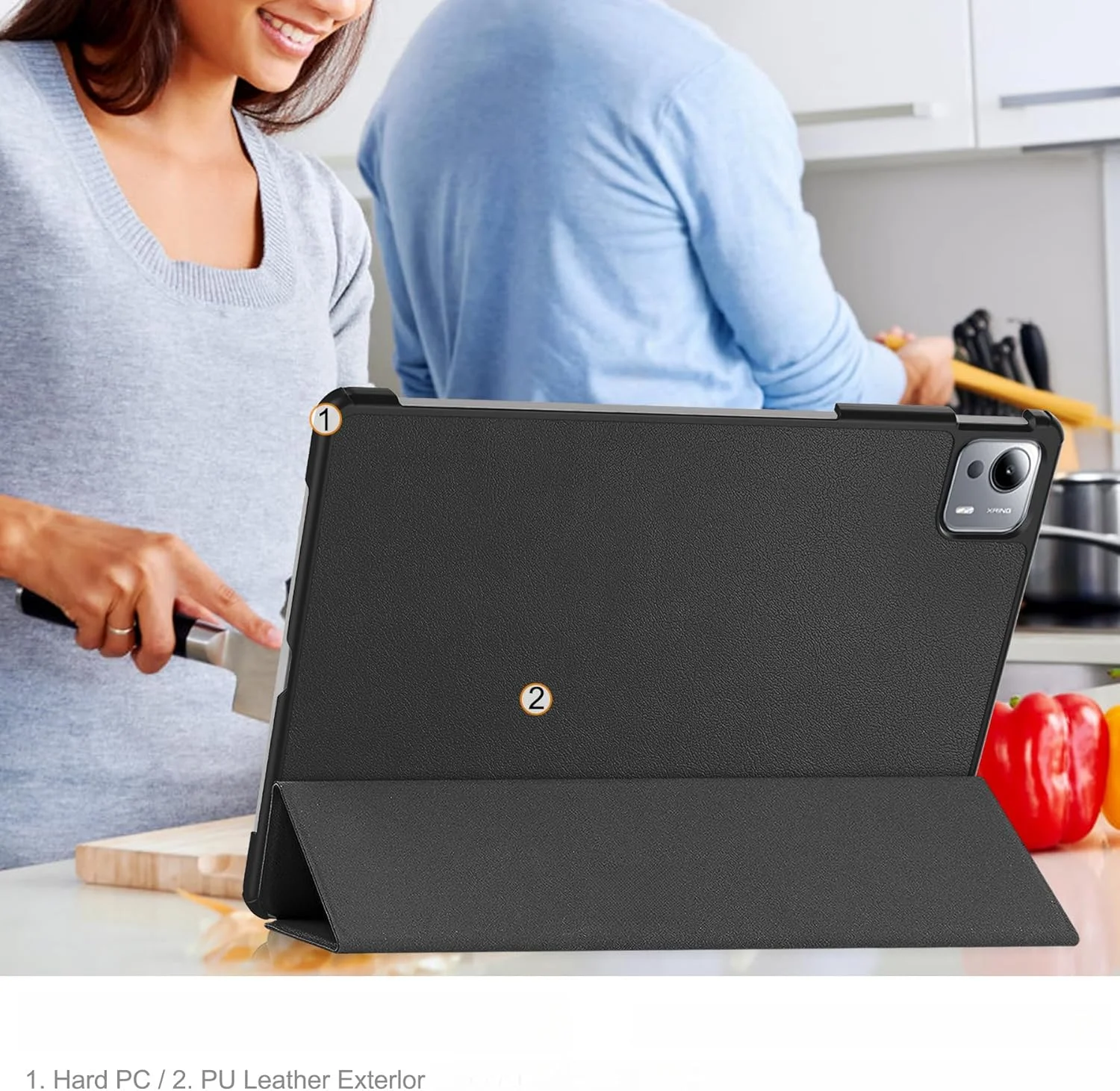 کیف تبلت Gruattreay سازگار با شیائومی پد 7 اولترا 14 اینچ 2025، کیف محافظ چرمی هوشمند سه تایی، عملکرد خواب/بیدار شدن خودکار، پایه چند زاویه ای (قرمز) کیف تبلت Gruattreay سازگار با شیائومی پد 7 اولترا 14 اینچ 2025، کیف محافظ چرمی هوشمند سه تایی، عملکرد خواب/بیدار شدن خودکار، پایه چند زاویه ای (قرمز)