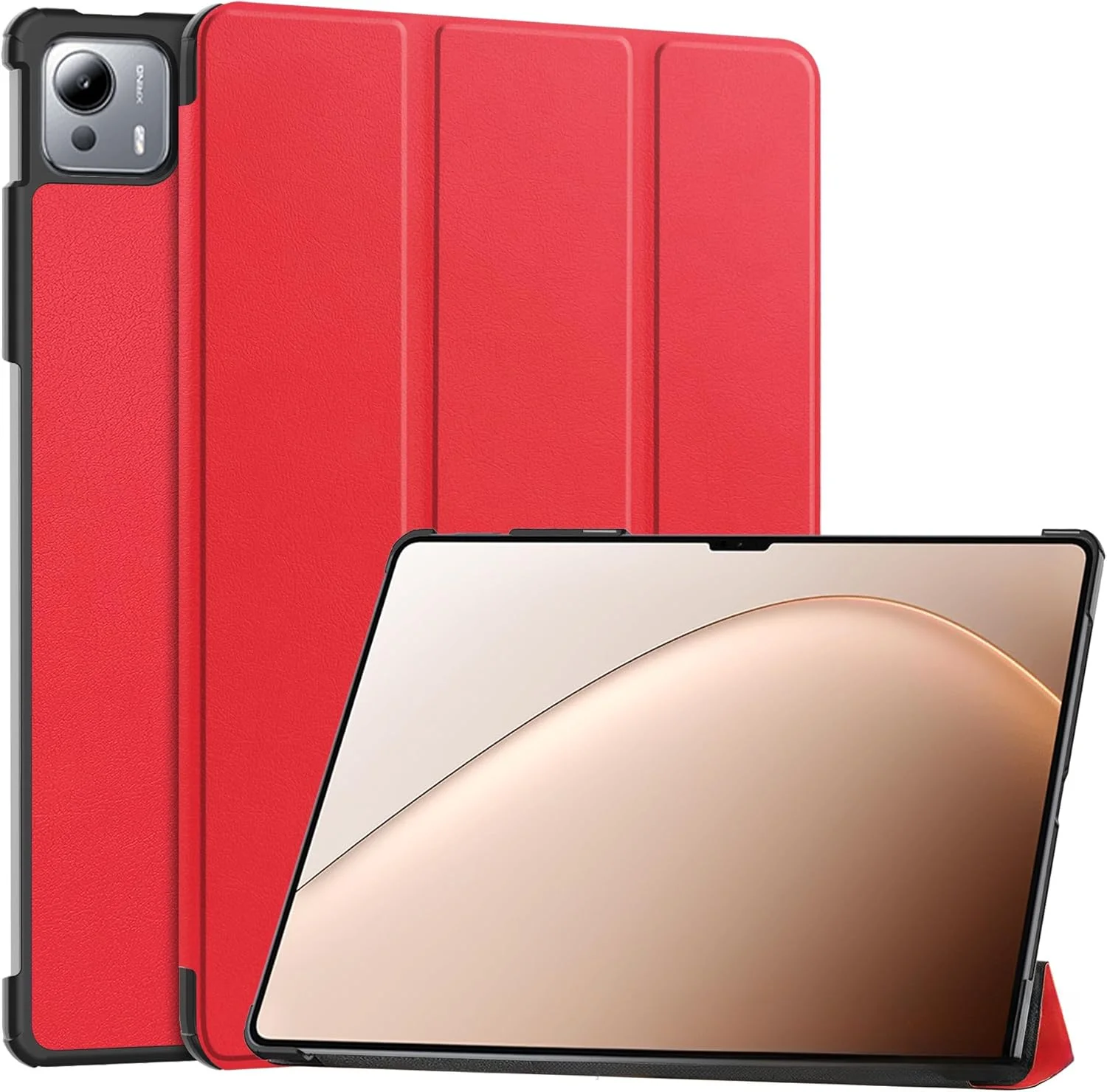 کاور تبلت Gruattreay سازگار با شیائومی پد 7 اولترا 14 اینچ 2025، کاور محافظ چرمی هوشمند سه تایی، عملکرد خواب/بیدار خودکار، پایه چند زاویه ای (قرمز) کاور تبلت Gruattreay سازگار با شیائومی پد 7 اولترا 14 اینچ 2025، کاور محافظ چرمی هوشمند سه تایی، عملکرد خواب/بیدار خودکار، پایه چند زاویه ای (قرمز)