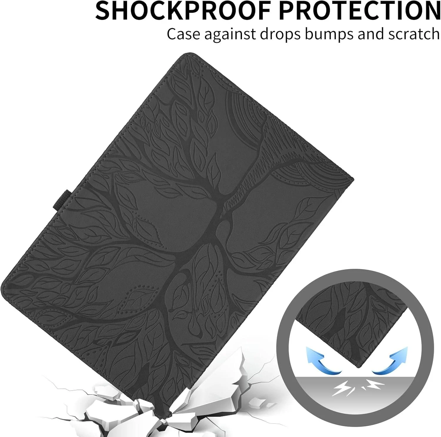 کیف تبلت چرخان 360 درجه SLLMYYX سازگار با شیائومی پد 6S Pro 12.4 اینچ مدل 2024، کاور استند باریک طرح درخت زندگی (مشکی) کیف تبلت چرخان 360 درجه SLLMYYX سازگار با شیائومی پد 6S Pro 12.4 اینچ مدل 2024، کاور استند باریک طرح درخت زندگی (مشکی)