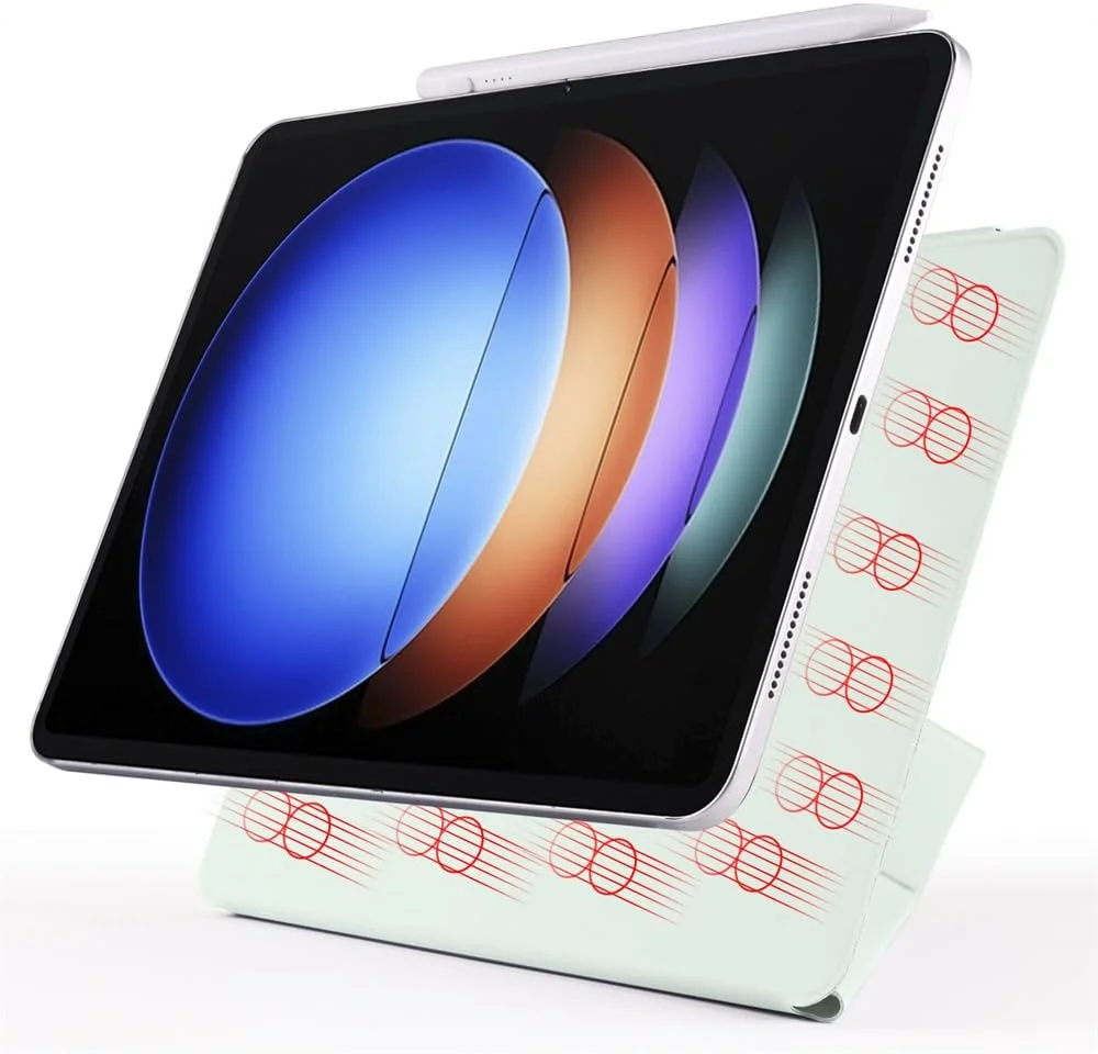 کیف تبلت مغناطیسی جداشدنی برای شیائومی پد 7 11.2 اینچ / شیائومی پد 7 پرو 11.2 اینچ، پایه تاشو افقی/عمودی، بست مغناطیسی، باریک (نعنایی) کیف تبلت مغناطیسی جداشدنی برای شیائومی پد 7 11.2 اینچ / شیائومی پد 7 پرو 11.2 اینچ، پایه تاشو افقی/عمودی، بست مغناطیسی، باریک (نعنایی)