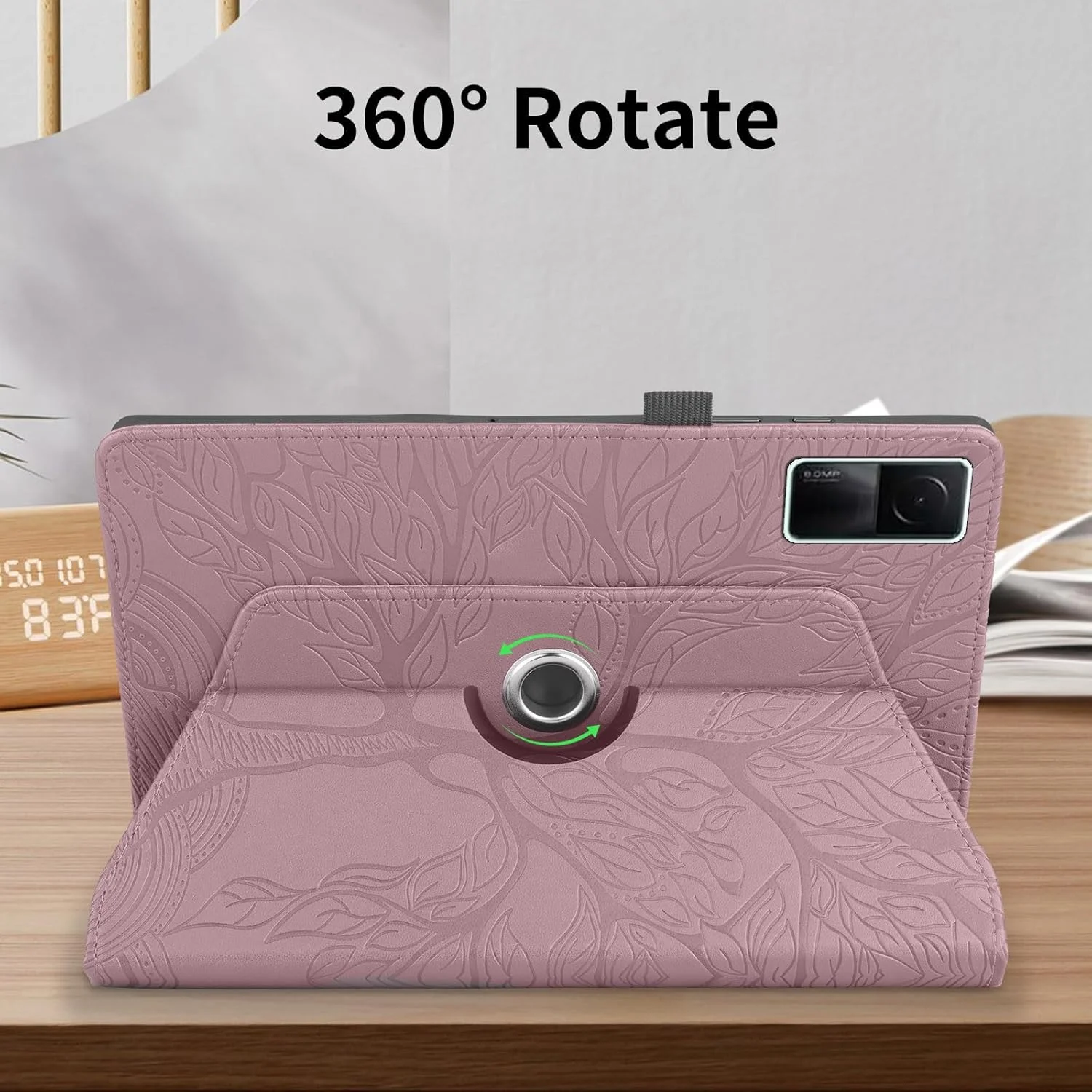 کیف تبلت چرخان 360 درجه SLLMYYX سازگار با شیائومی ردمی پد SE 11.0 اینچ مدل 2023، کاور استند باریک طرح درخت زندگی (رزگلد) کیف تبلت چرخان 360 درجه SLLMYYX سازگار با شیائومی ردمی پد SE 11.0 اینچ مدل 2023، کاور استند باریک طرح درخت زندگی (رزگلد)