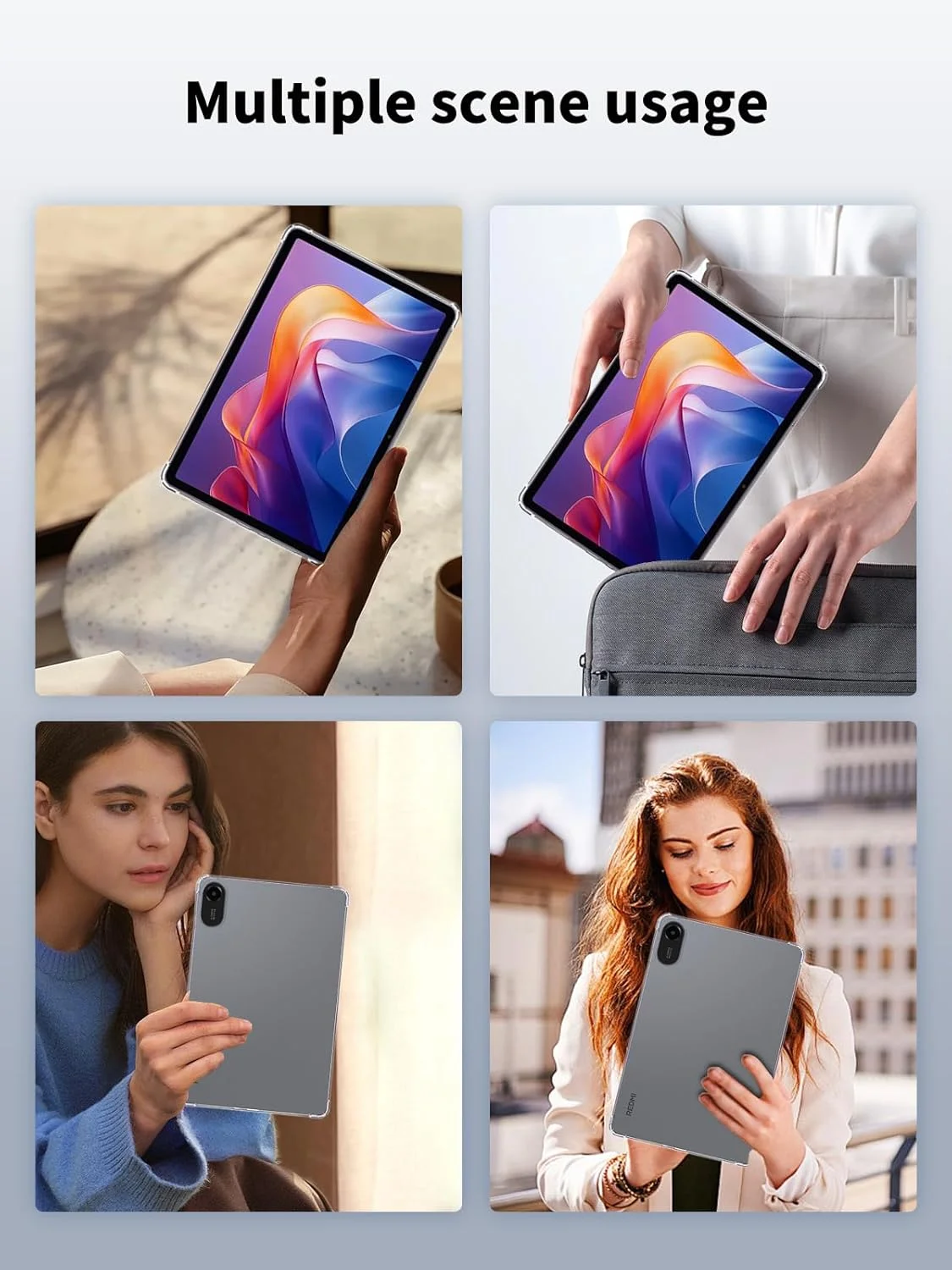 کاور تبلت شیائومی ردمی پد 2 با اندازه 11 اینچ، کاور محافظ تبلت NOUKAJU، جنس TPU شفاف، مقاوم در برابر افتادن، کاور محافظ برای ردمی پد 2 (شفاف) کاور تبلت شیائومی ردمی پد 2 با اندازه 11 اینچ، کاور محافظ تبلت NOUKAJU، جنس TPU شفاف، مقاوم در برابر افتادن، کاور محافظ برای ردمی پد 2 (شفاف)