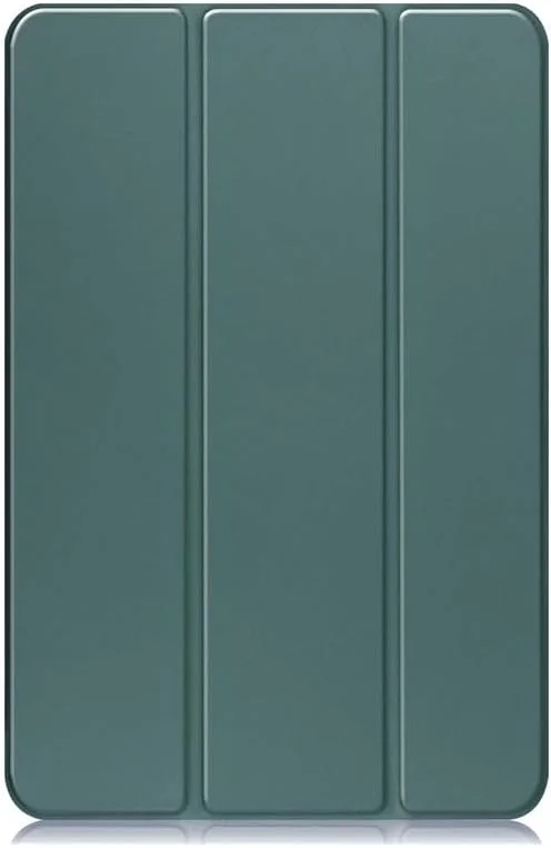 کاور تبلت نیکاکیو برای شیائومی Redmi Pad 10.61 اینچ 2022، پشت شفاف، کاور هوشمند، استند سه تایی چرمی PU، خواب/بیدار شدن خودکار، کاور محافظ سبک وزن، سبز