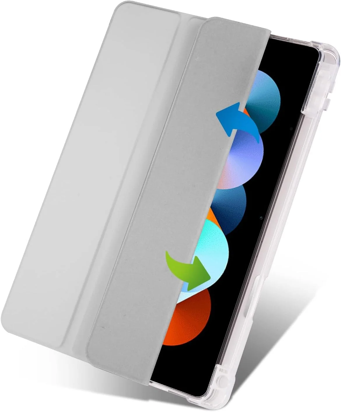 کیف تبلت مسافرتی سازگار با شیائومی ردمی پد 10.61 اینچ (عرضه شده در سال 2022)، کاور باریک، سبک وزن، محافظ، کاور هوشمند، ضد ضربه با پشت شفاف و جای مداد، طرح Dream
