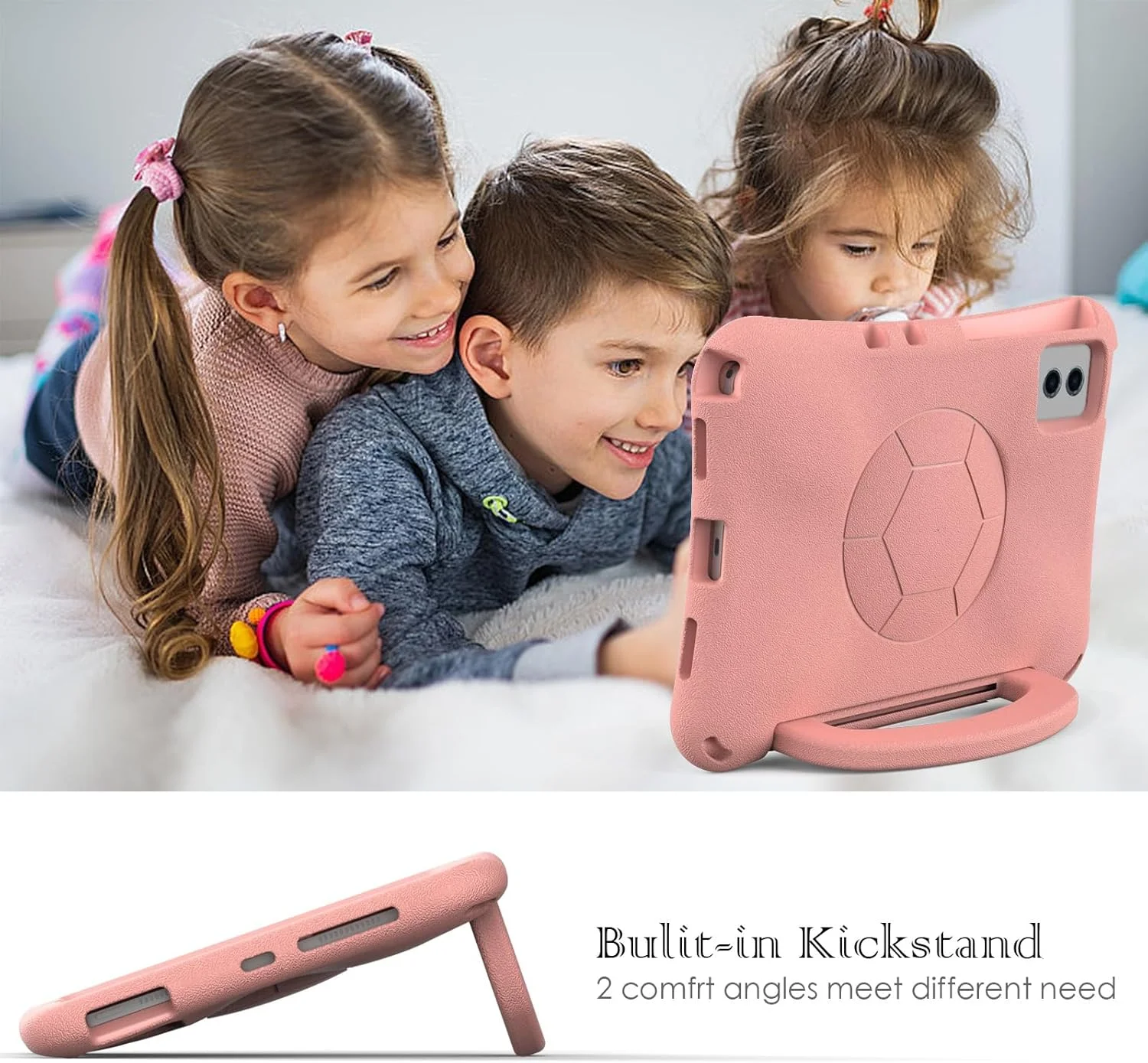 کاور تبلت مناسب کودکان سازگار با شیائومی می پد 5/MiPad 5 Pro 11 2021، کاور محافظ سبک وزن EVA ضد ضربه و مناسب کودکان با دسته و پایه + بند شانه، مناسب برای خانه (صورتی) کاور تبلت مناسب کودکان سازگار با شیائومی می پد 5/MiPad 5 Pro 11 2021، کاور محافظ سبک وزن EVA ضد ضربه و مناسب کودکان با دسته و پایه + بند شانه، مناسب برای خانه (صورتی)