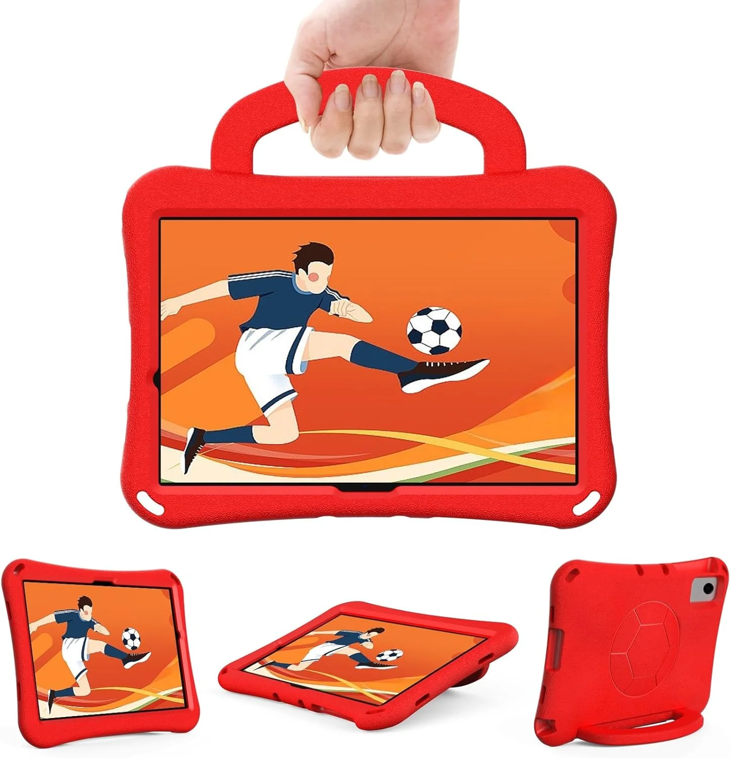 کاور تبلت کودکانه سازگار با شیائومی Redmi Pad SE 11 اینچ مدل 2023، کاور محافظ سبک وزن EVA ضد ضربه و مناسب کودکان به همراه دسته و بند شانه برای تبلت (قرمز) کاور تبلت کودکانه سازگار با شیائومی Redmi Pad SE 11 اینچ مدل 2023، کاور محافظ سبک وزن EVA ضد ضربه و مناسب کودکان به همراه دسته و بند شانه برای تبلت (قرمز)