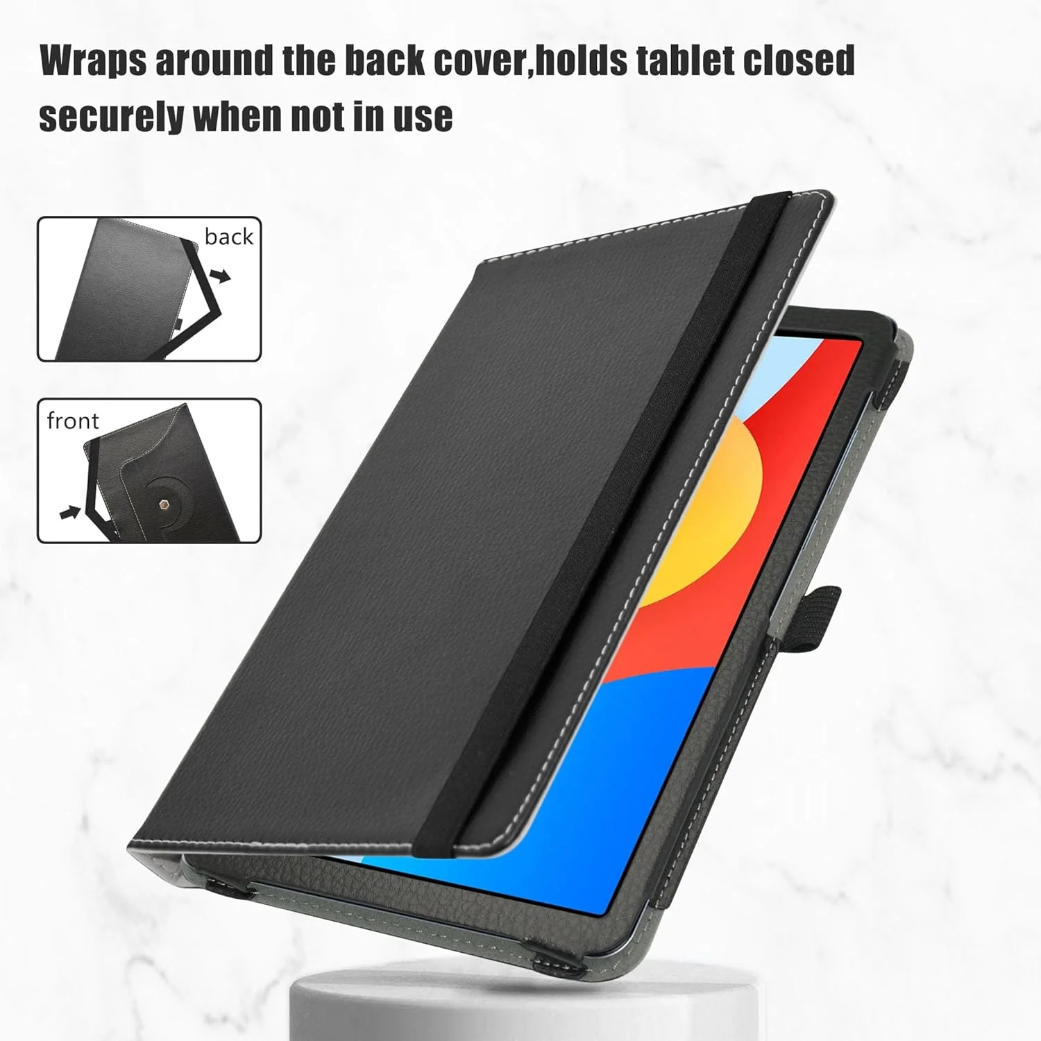 کیف چرخشی LiuShan برای تبلت شیائومی Redmi Pad SE، کیف چرمی PU با قابلیت استند برای تبلت شیائومی Redmi Pad SE سایز 8.7 اینچ، مشکی کیف چرخشی LiuShan برای تبلت شیائومی Redmi Pad SE، کیف چرمی PU با قابلیت استند برای تبلت شیائومی Redmi Pad SE سایز 8.7 اینچ، مشکی