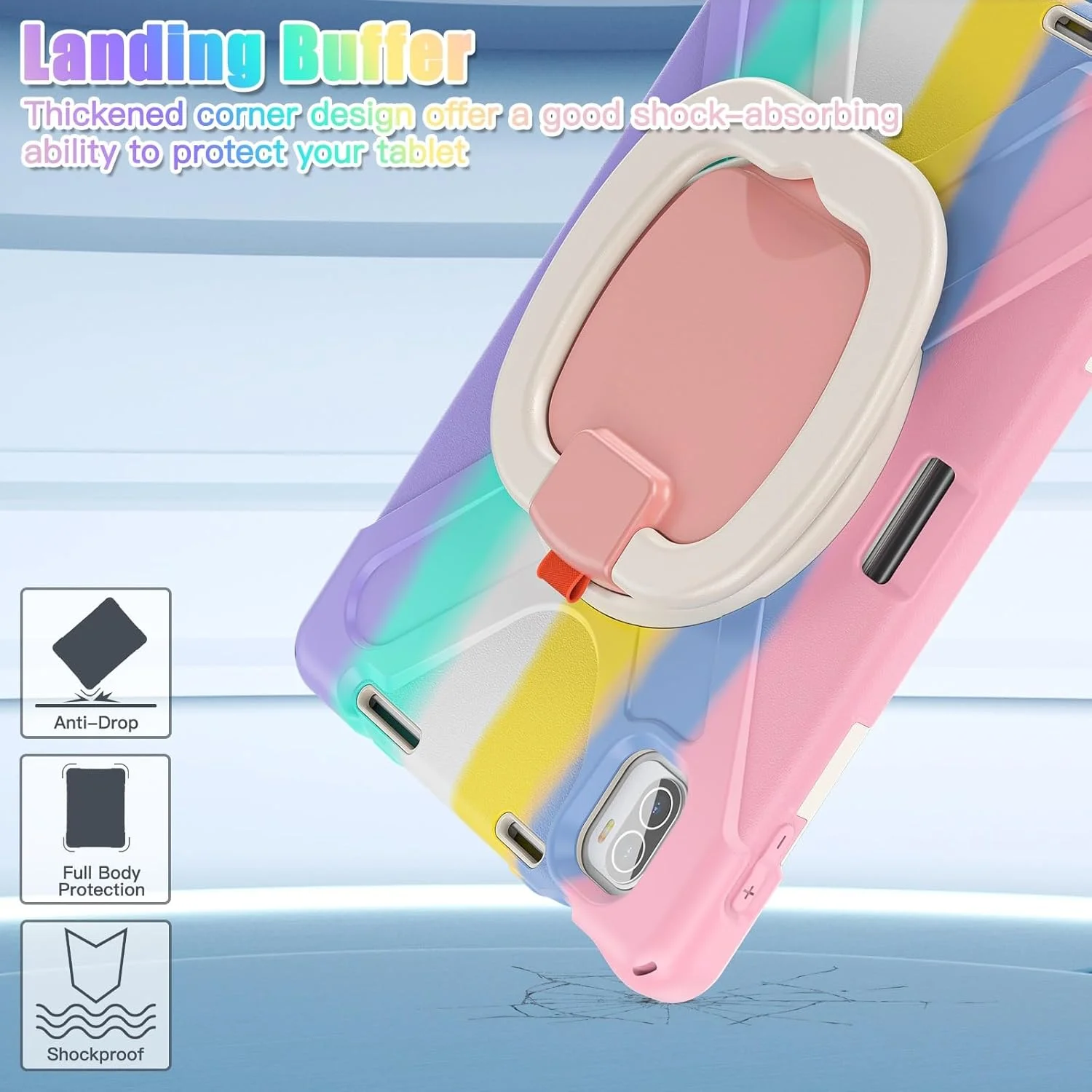 Tablet Cover Case Compatible with Xiaomi Mi Pad 5/MiPad 5 Pro 11 inch 2021 Released,Heavy Duty TPU Shockproof Kids Case,360 Degree Rotating Multi-Function Grip Bracket+Shoulder Strap Rugged Cover Tabl Tablet Cover Case Compatible with Xiaomi Mi Pad 5/MiPad 5 Pro 11 inch 2021 Released,Heavy Duty TPU Shockproof Kids Case,360 Degree Rotating Multi-Function Grip Bracket+Shoulder Strap Rugged Cover Tabl