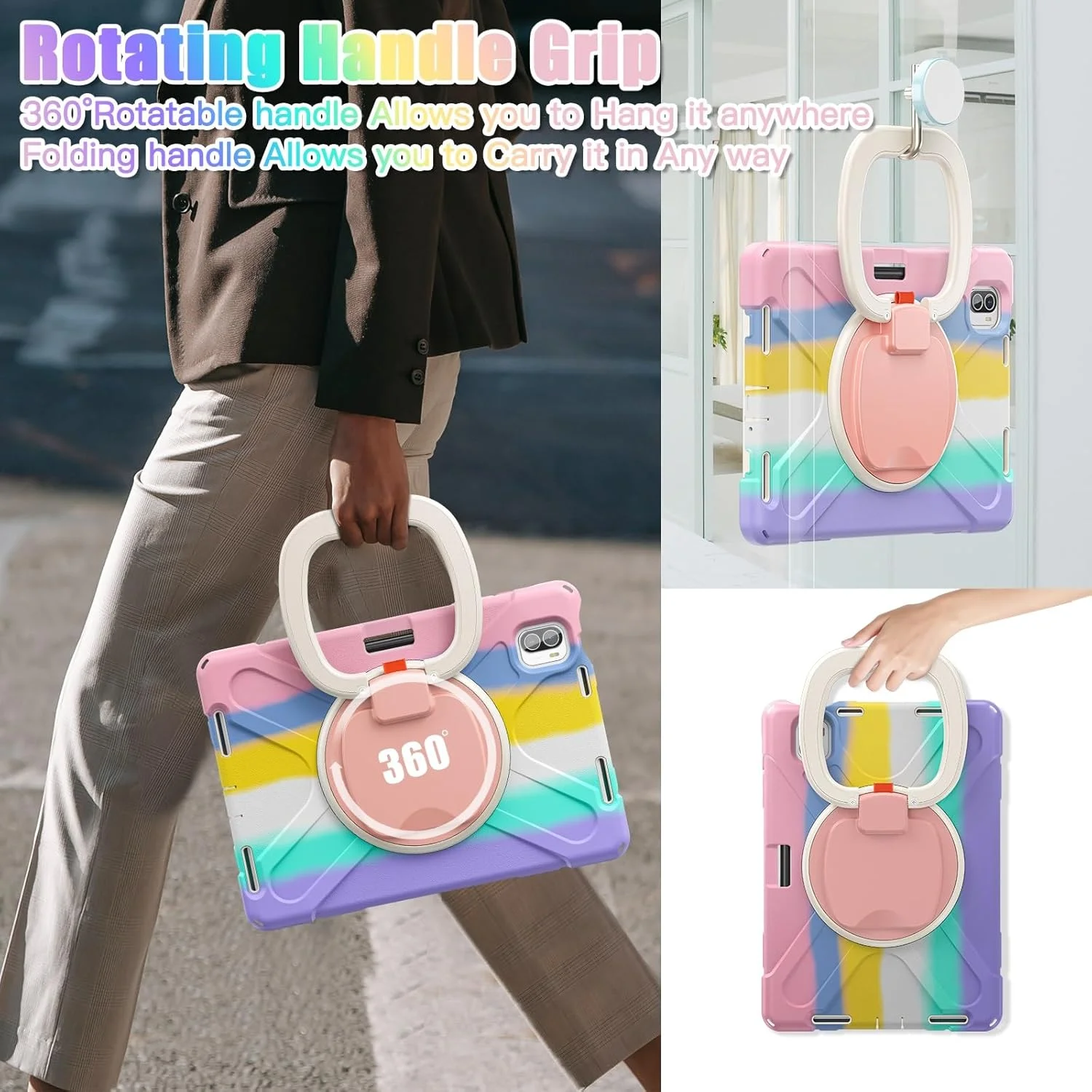 Tablet Cover Case Compatible with Xiaomi Mi Pad 5/MiPad 5 Pro 11 inch 2021 Released,Heavy Duty TPU Shockproof Kids Case,360 Degree Rotating Multi-Function Grip Bracket+Shoulder Strap Rugged Cover Tabl Tablet Cover Case Compatible with Xiaomi Mi Pad 5/MiPad 5 Pro 11 inch 2021 Released,Heavy Duty TPU Shockproof Kids Case,360 Degree Rotating Multi-Function Grip Bracket+Shoulder Strap Rugged Cover Tabl