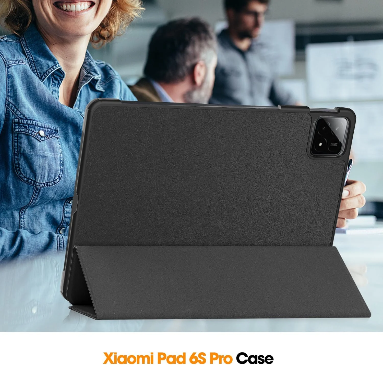 Gruattreay Tablet Case Compatible with Xiaomi Pad 6S Pro 12.4 Inch, PU Leather Protective Case with Smart Hibernation Function and Stand for Mi Pad 6S Pro (Black) Gruattreay Tablet Case Compatible with Xiaomi Pad 6S Pro 12.4 Inch, PU Leather Protective Case with Smart Hibernation Function and Stand for Mi Pad 6S Pro (Black)