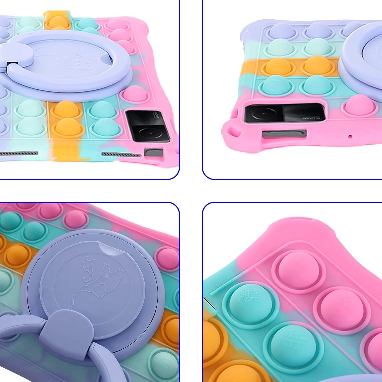 کیف محافظ تبلت ESSTORE سازگار با شیائومی Redmi Pad 10.61 اینچ 2022، دارای دسته چرخشی، پایه تاشو، پوشش سیلیکونی ضد ضربه با بند شانه و جای قلم، بنفش کیف محافظ تبلت ESSTORE سازگار با شیائومی Redmi Pad 10.61 اینچ 2022، دارای دسته چرخشی، پایه تاشو، پوشش سیلیکونی ضد ضربه با بند شانه و جای قلم، بنفش