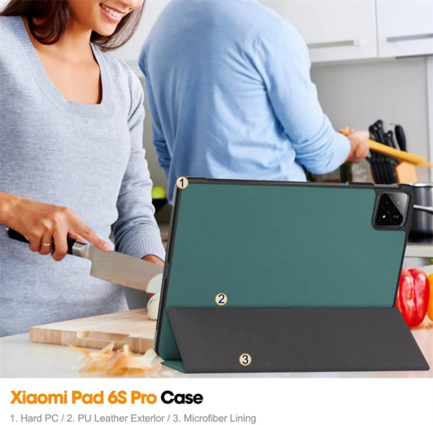 Gruattreay Tablet Case Compatible with Xiaomi Pad 6S Pro 12.4 Inch, PU Leather Protective Case with Smart Hibernation Function and Stand for Mi Pad 6S Pro (Black) Gruattreay Tablet Case Compatible with Xiaomi Pad 6S Pro 12.4 Inch, PU Leather Protective Case with Smart Hibernation Function and Stand for Mi Pad 6S Pro (Black)