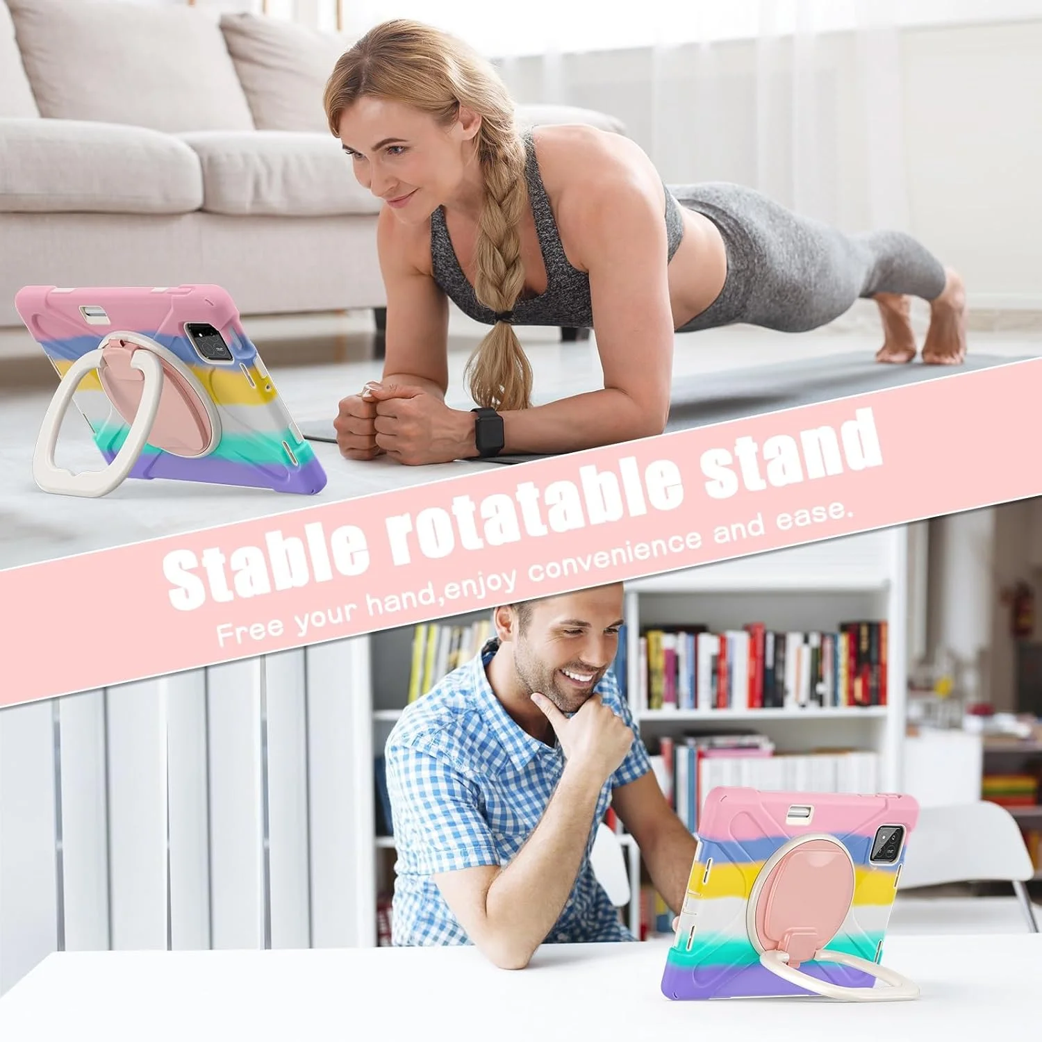 کیف مسافرتی تبلت سازگار با شیائومی Mi Pad 7/Mi Pad 7 Pro 11.2 اینچی (2024)، کیف TPU مقاوم در برابر ضربه برای کودکان، پایه چند منظوره چرخان 360 درجه و بند شانه. محافظت کیف مسافرتی تبلت سازگار با شیائومی Mi Pad 7/Mi Pad 7 Pro 11.2 اینچی (2024)، کیف TPU مقاوم در برابر ضربه برای کودکان، پایه چند منظوره چرخان 360 درجه و بند شانه. محافظت