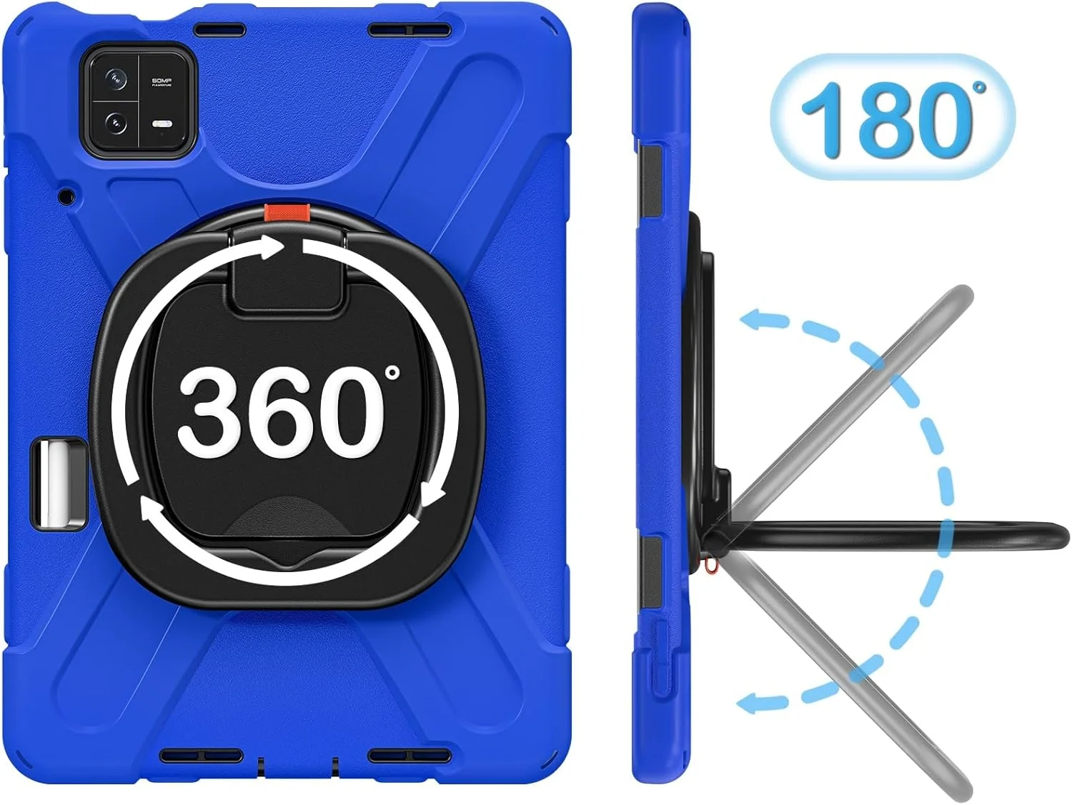 کاور تبلت سازگار با شیائومی پد 6 / پد 6 پرو 11 اینچ نسخه 2023، کاور ضد ضربه TPU سنگین مناسب کودکان، دارای پایه چرخشی 360 درجه چند منظوره + بند شانه ای، کاور مقاوم تبلت کاور تبلت سازگار با شیائومی پد 6 / پد 6 پرو 11 اینچ نسخه 2023، کاور ضد ضربه TPU سنگین مناسب کودکان، دارای پایه چرخشی 360 درجه چند منظوره + بند شانه ای، کاور مقاوم تبلت