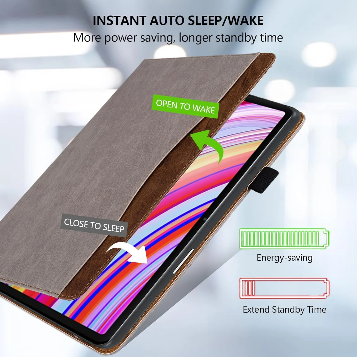 کاور تبلت Cicil سازگار با شیائومی Redmi Pad Pro/Poco Pad 12.1 اینچ 2024، کاور محافظ چرمی PU با استند و جای کارت برای تبلت، Kaqi کاور تبلت Cicil سازگار با شیائومی Redmi Pad Pro/Poco Pad 12.1 اینچ 2024، کاور محافظ چرمی PU با استند و جای کارت برای تبلت، Kaqi