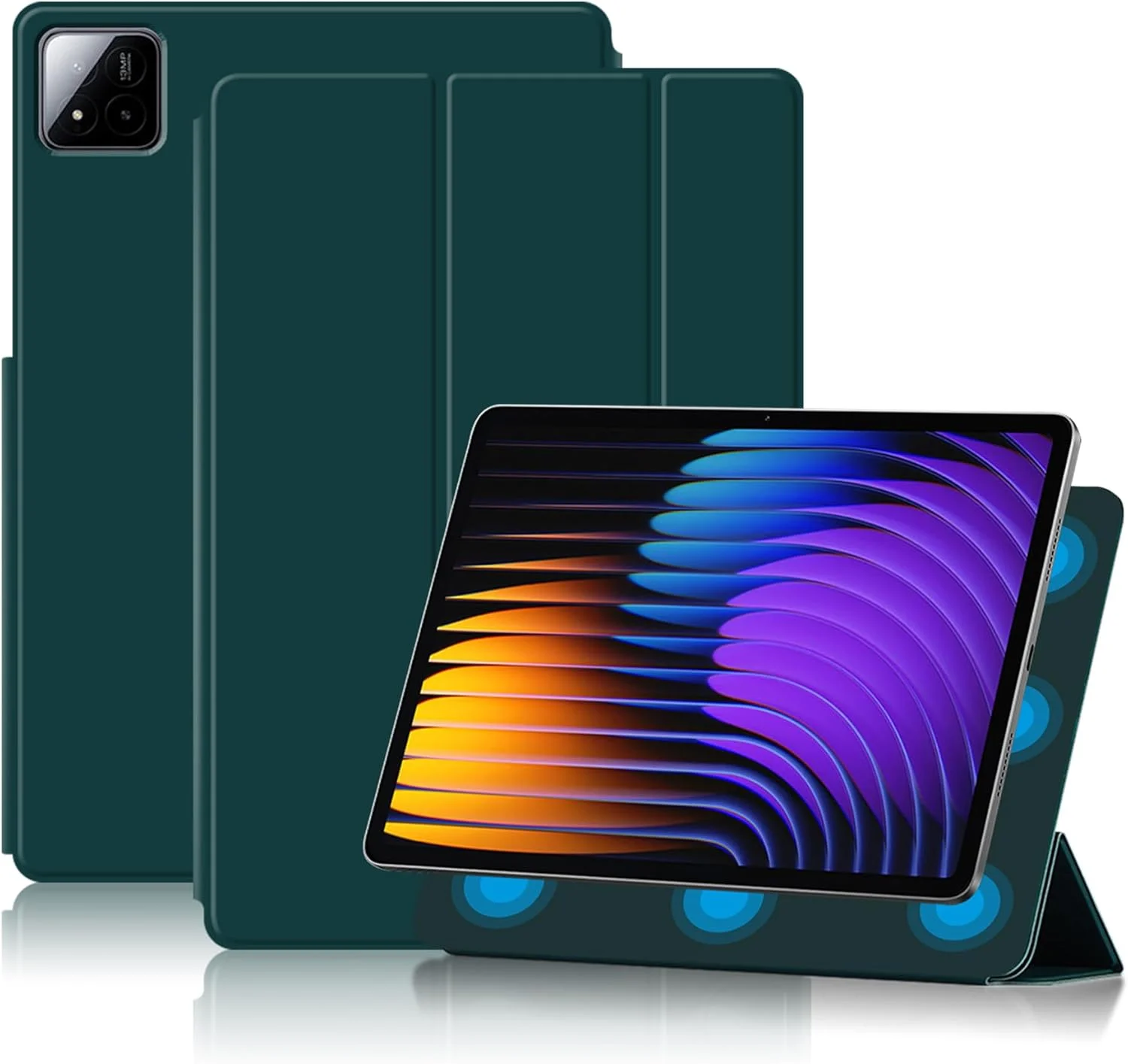 کاور محافظ مغناطیسی FDHYFGDY برای شیائومی پد 7/7 پرو 11.2 اینچی، کاور هوشمند باریک و سبک، کاور تبلت برای شیائومی پد 7/7 پرو، سبز