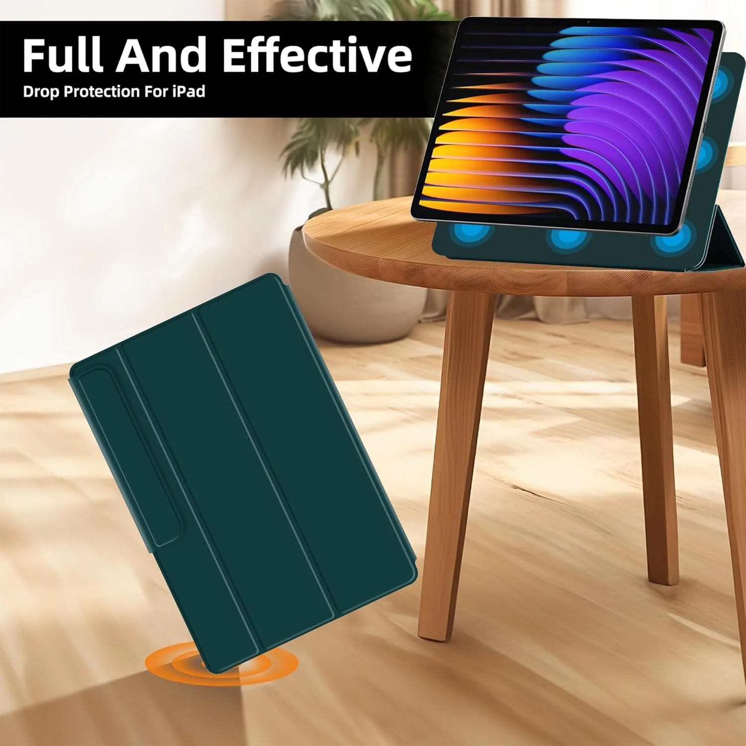 کاور محافظ مغناطیسی FDHYFGDY برای شیائومی پد 7/7 پرو 11.2 اینچی، کاور هوشمند باریک و سبک، کاور تبلت برای شیائومی پد 7/7 پرو، سبز