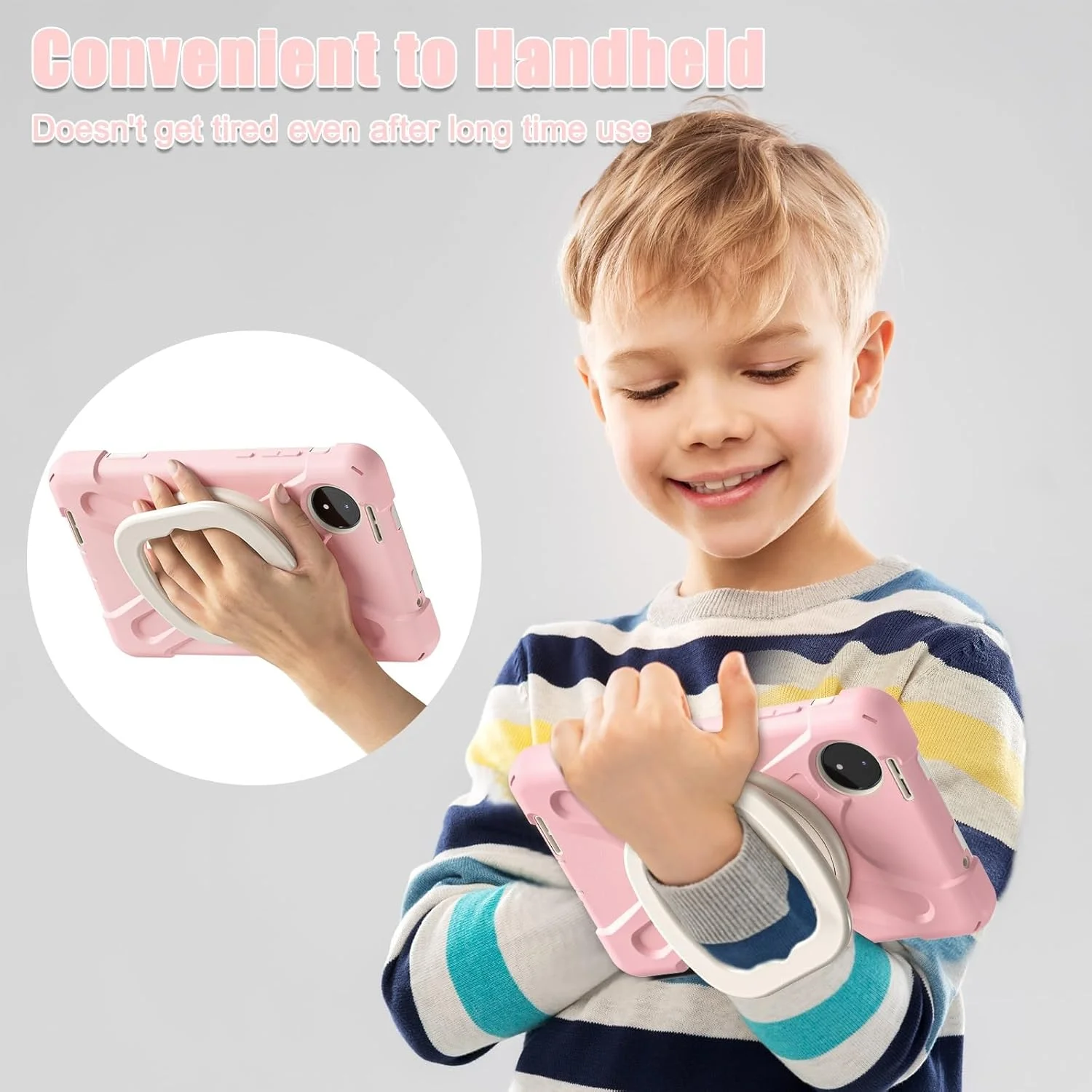 کاور تبلت سازگار با شیائومی Redmi Pad SE 8.7 اینچ (عرضه شده در سال 2024)، کاور ضد ضربه TPU سنگین، کاور مقاوم با پایه چرخشی 360 درجه چند منظوره + بند شانه مناسب برای تبلت در خانه کاور تبلت سازگار با شیائومی Redmi Pad SE 8.7 اینچ (عرضه شده در سال 2024)، کاور ضد ضربه TPU سنگین، کاور مقاوم با پایه چرخشی 360 درجه چند منظوره + بند شانه مناسب برای تبلت در خانه