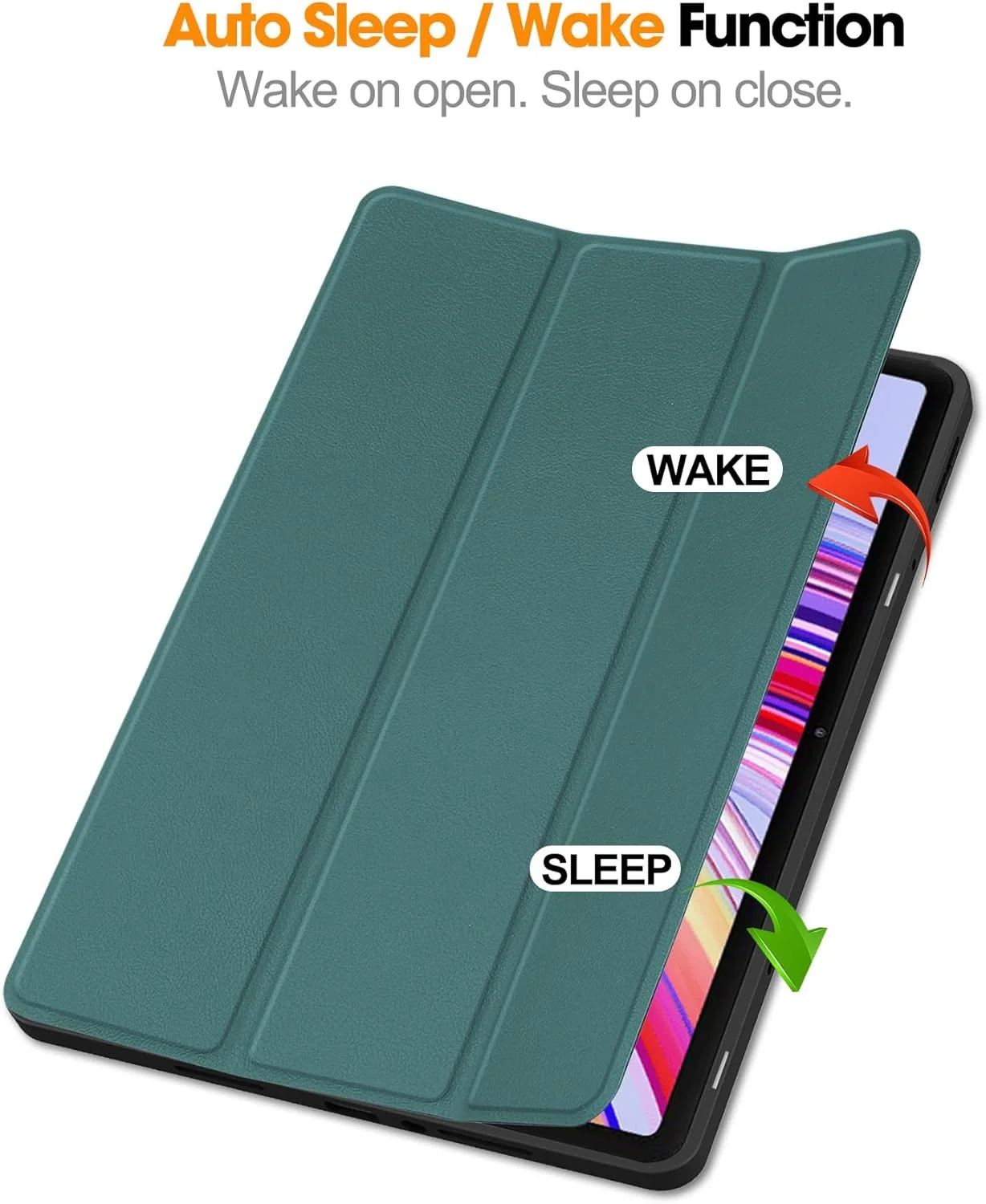 کیف تبلت مسافرتی سازگار با تبلت هوشمند شیائومی Redmi Pad Pro 12.1 اینچی با نگهدارنده مداد، روکش پشتی تاشو سه قسمتی، پایه باریک، ضد ضربه، C کیف تبلت مسافرتی سازگار با تبلت هوشمند شیائومی Redmi Pad Pro 12.1 اینچی با نگهدارنده مداد، روکش پشتی تاشو سه قسمتی، پایه باریک، ضد ضربه، C