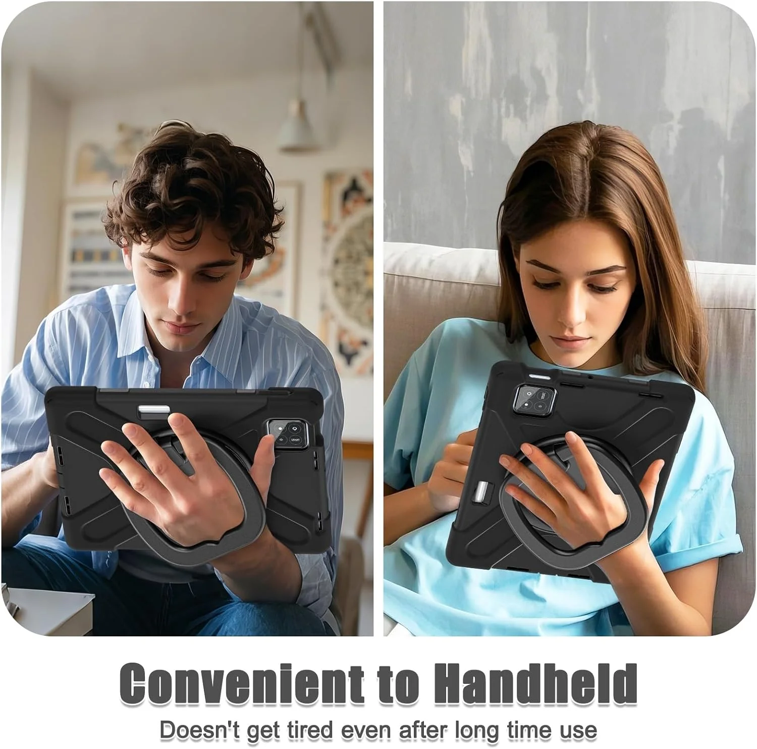 کاور تبلت سازگار با شیائومی Mi Pad 7/Mi Pad 7 Pro 11.2 اینچ 2024، کاور ضد ضربه TPU سنگین مناسب کودکان، دارای پایه چند منظوره چرخان 360 درجه + بند شانه ای، کاور مقاوم تبلت مناسب منزل کاور تبلت سازگار با شیائومی Mi Pad 7/Mi Pad 7 Pro 11.2 اینچ 2024، کاور ضد ضربه TPU سنگین مناسب کودکان، دارای پایه چند منظوره چرخان 360 درجه + بند شانه ای، کاور مقاوم تبلت مناسب منزل