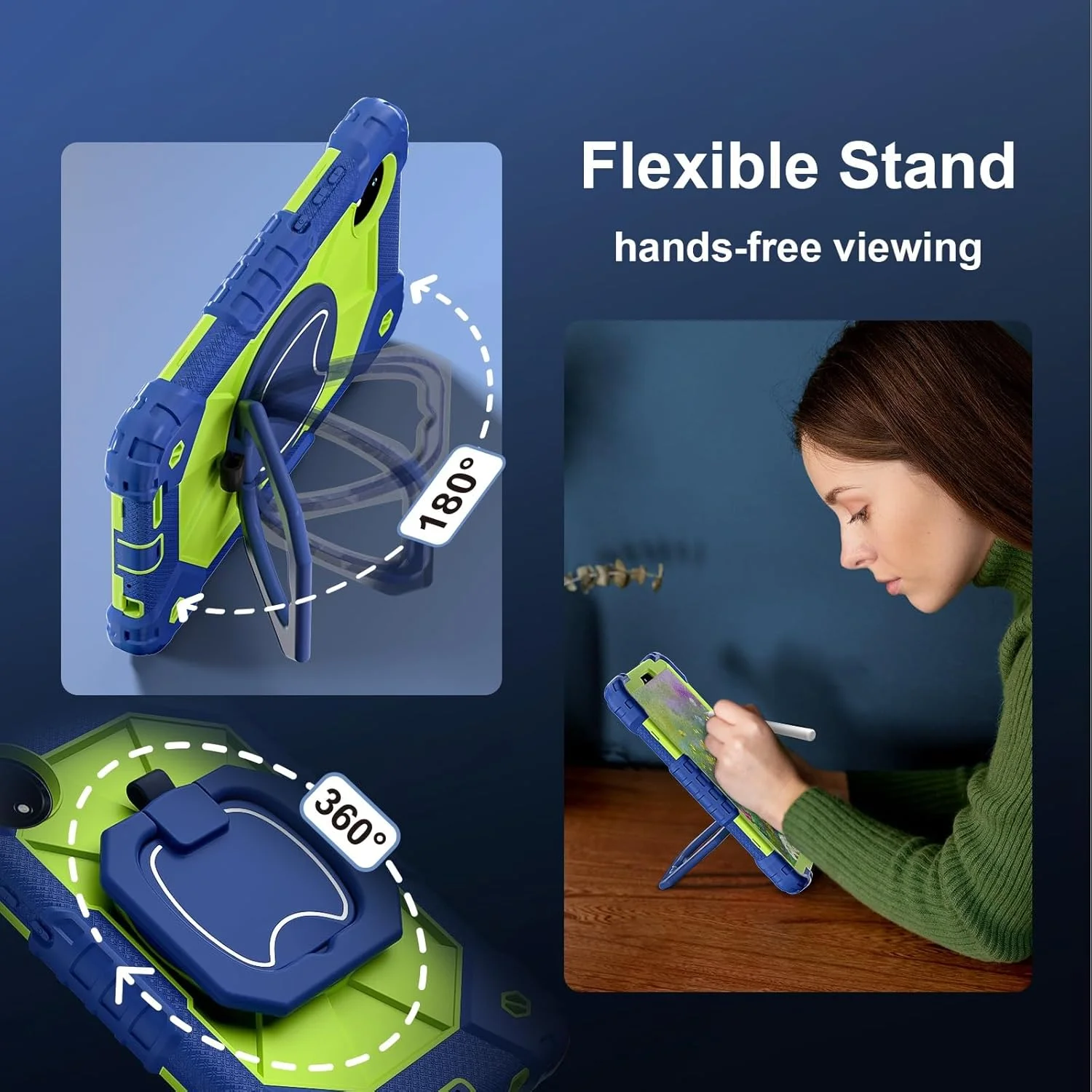 کیف تبلت مسافرتی سازگار با شیائومی Redmi Pad SE 8.7 اینچ 2024، کیف محافظ بادوام و ضد ضربه 8.7 اینچی مناسب برای کودکان به همراه پایه برای شیائومی Redmi Pad SE W Tracol کیف تبلت مسافرتی سازگار با شیائومی Redmi Pad SE 8.7 اینچ 2024، کیف محافظ بادوام و ضد ضربه 8.7 اینچی مناسب برای کودکان به همراه پایه برای شیائومی Redmi Pad SE W Tracol