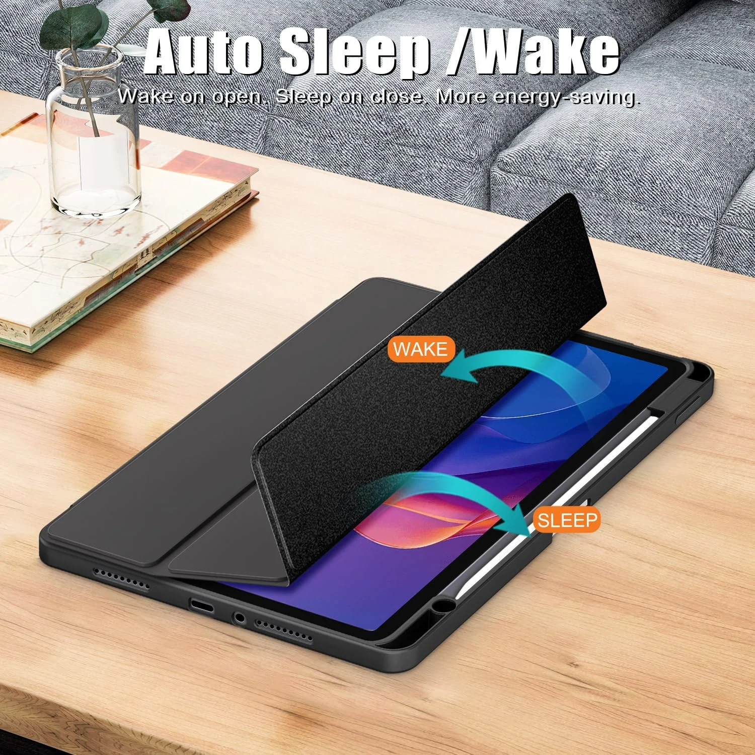 کاور محافظ تبلت شیائومی Redmi Pad 2 با سایز 11 اینچ مدل 2025 برند Yiernuo، ضد ضربه به همراه قابلیت خواب/بیدار شدن خودکار، رنگ مشکی کاور محافظ تبلت شیائومی Redmi Pad 2 با سایز 11 اینچ مدل 2025 برند Yiernuo، ضد ضربه به همراه قابلیت خواب/بیدار شدن خودکار، رنگ مشکی