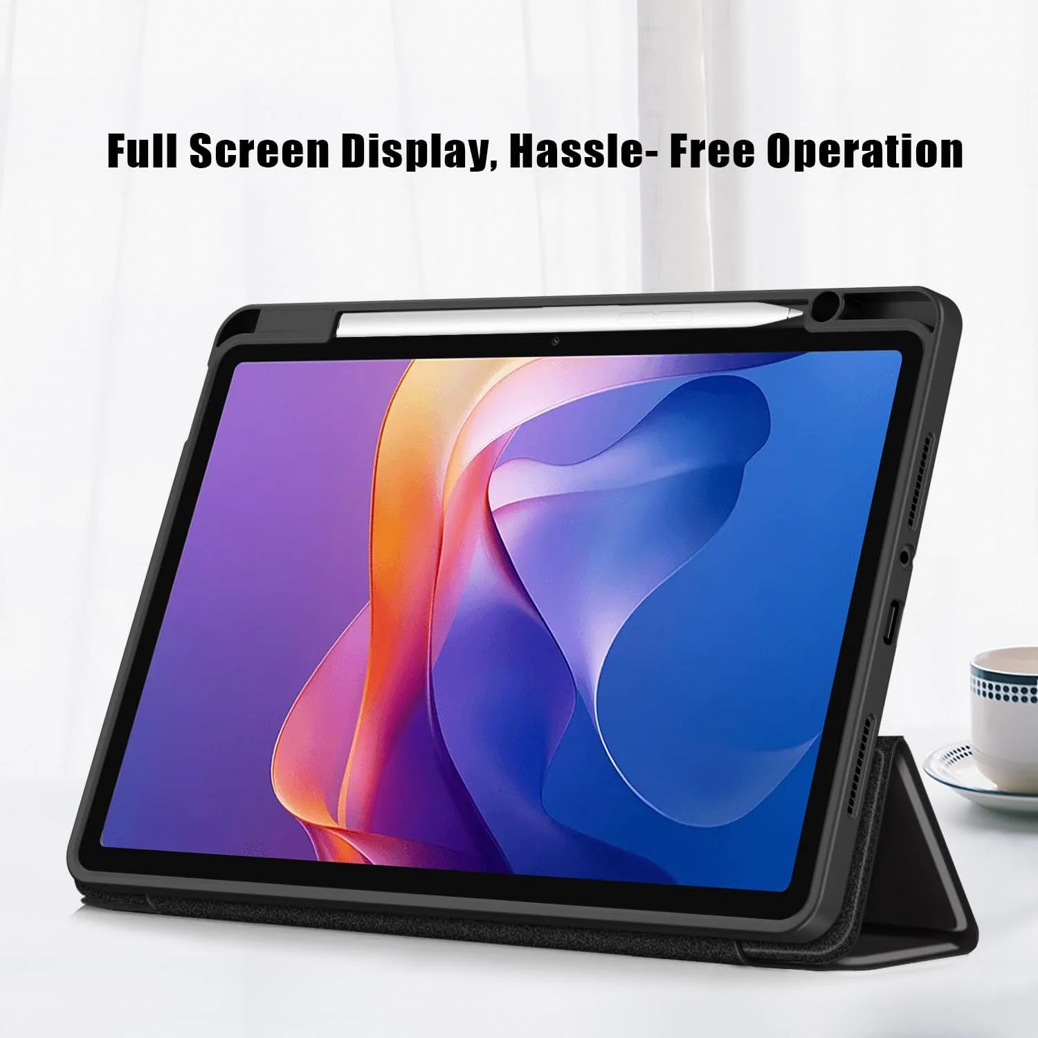 کاور محافظ تبلت شیائومی Redmi Pad 2 با سایز 11 اینچ مدل 2025 برند Yiernuo، ضد ضربه به همراه قابلیت خواب/بیدار شدن خودکار، رنگ مشکی کاور محافظ تبلت شیائومی Redmi Pad 2 با سایز 11 اینچ مدل 2025 برند Yiernuo، ضد ضربه به همراه قابلیت خواب/بیدار شدن خودکار، رنگ مشکی