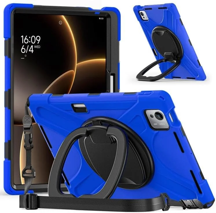 کاور تبلت شیائومی پد 7 اولترا SHIHUI، سیلیکونی، ترکیبی از PC، دارای هولدر و بند شانه (آبی) کاور تبلت شیائومی پد 7 اولترا SHIHUI، سیلیکونی، ترکیبی از PC، دارای هولدر و بند شانه (آبی)