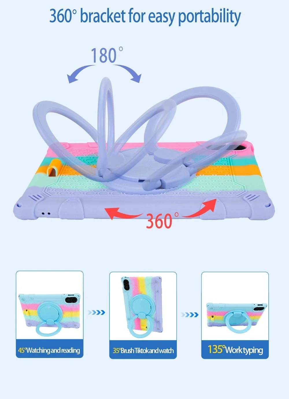 کاور تبلت YHFZR برای تبلت شیائومی Redmi Pad 2 با صفحه نمایش 11 اینچی، کاور سبک و مقاوم در برابر ضربه با قابلیت چرخش 360 درجه و استند، مناسب کودکان برای تبلت شیائومی Redmi Pad 2 با صفحه نمایش 11 اینچی - رنگ رز کاور تبلت YHFZR برای تبلت شیائومی Redmi Pad 2 با صفحه نمایش 11 اینچی، کاور سبک و مقاوم در برابر ضربه با قابلیت چرخش 360 درجه و استند، مناسب کودکان برای تبلت شیائومی Redmi Pad 2 با صفحه نمایش 11 اینچی - رنگ رز