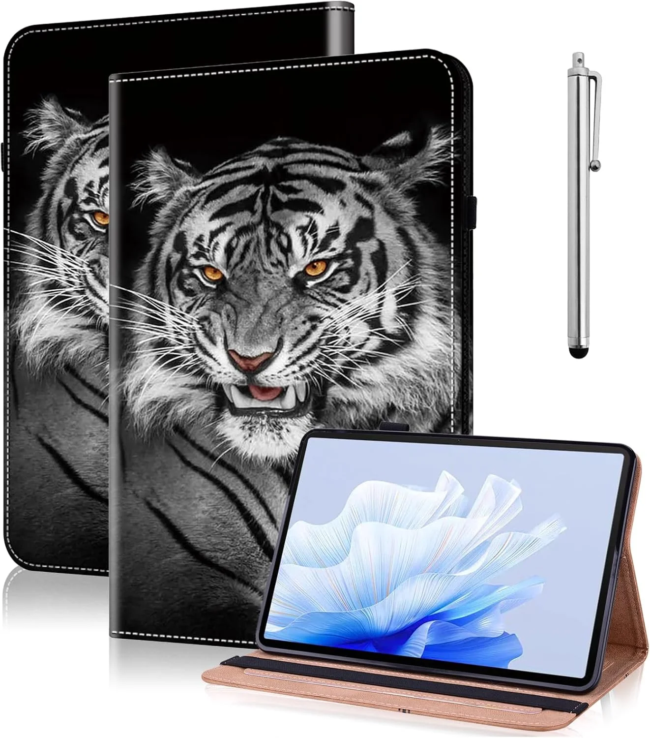 کاور تبلت TUOLISG مناسب برای شیائومی Mi Pad 7/7 Pro (11.2 اینچ، مدل 2024، نسل 7) با جای قلم، کاور تبلت چرمی PU ضد ضربه با قابلیت استند و جای کارت برای شیائومی Pad 7/7 Pro - ببر سیاه کاور تبلت TUOLISG مناسب برای شیائومی Mi Pad 7/7 Pro (11.2 اینچ، مدل 2024، نسل 7) با جای قلم، کاور تبلت چرمی PU ضد ضربه با قابلیت استند و جای کارت برای شیائومی Pad 7/7 Pro - ببر سیاه