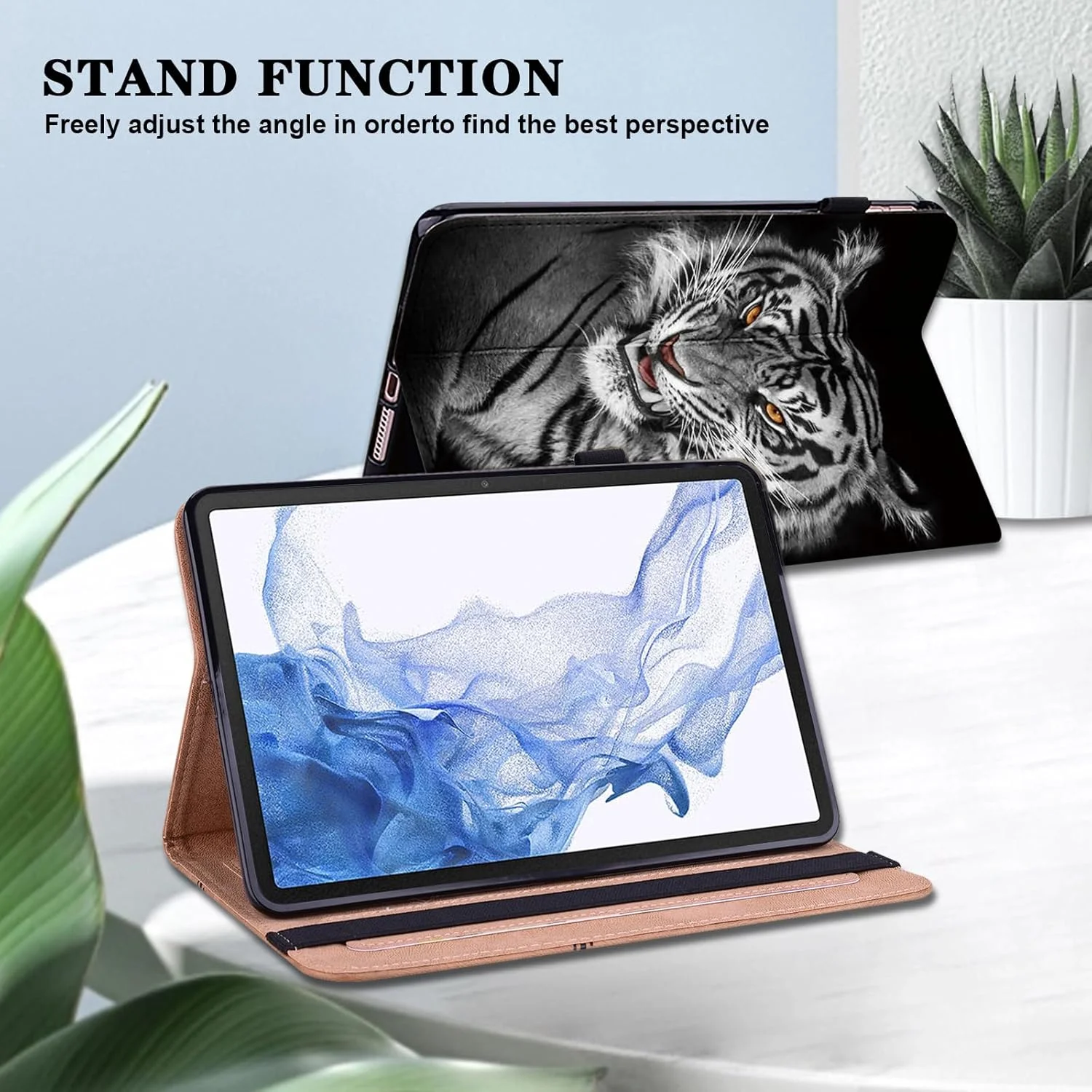کاور تبلت TUOLISG مناسب برای شیائومی Mi Pad 7/7 Pro (11.2 اینچ، مدل 2024، نسل 7) با جای قلم، کاور تبلت چرمی PU ضد ضربه با قابلیت استند و جای کارت برای شیائومی Pad 7/7 Pro - ببر سیاه کاور تبلت TUOLISG مناسب برای شیائومی Mi Pad 7/7 Pro (11.2 اینچ، مدل 2024، نسل 7) با جای قلم، کاور تبلت چرمی PU ضد ضربه با قابلیت استند و جای کارت برای شیائومی Pad 7/7 Pro - ببر سیاه