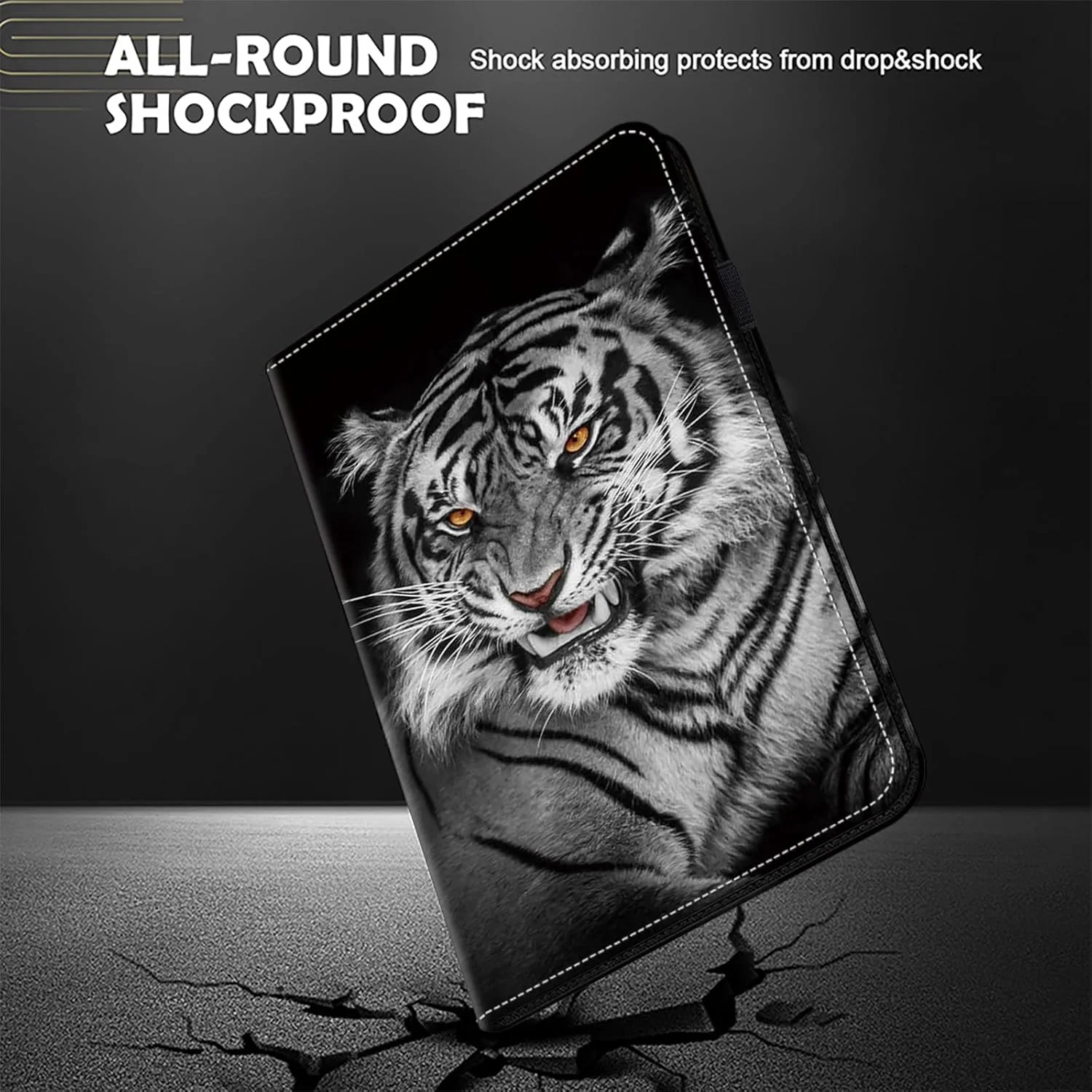 کاور تبلت TUOLISG مناسب برای شیائومی Mi Pad 7/7 Pro (11.2 اینچ، مدل 2024، نسل 7) با جای قلم، کاور تبلت چرمی PU ضد ضربه با قابلیت استند و جای کارت برای شیائومی Pad 7/7 Pro - ببر سیاه کاور تبلت TUOLISG مناسب برای شیائومی Mi Pad 7/7 Pro (11.2 اینچ، مدل 2024، نسل 7) با جای قلم، کاور تبلت چرمی PU ضد ضربه با قابلیت استند و جای کارت برای شیائومی Pad 7/7 Pro - ببر سیاه