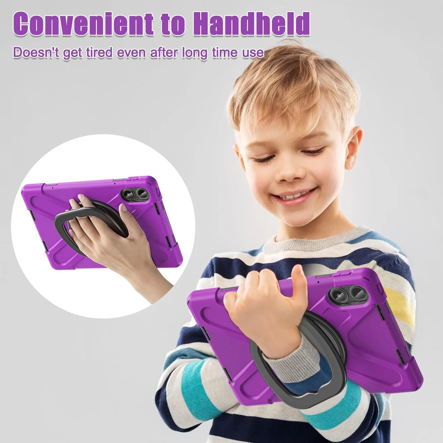 کیف تبلت مسافرتی سازگار با شیائومی Redmi Pad Pro 12.1"/Poco Pad 12.1"، TPU مقاوم در برابر ضربه، مناسب برای کودکان، دارای دسته چند منظوره چرخان 360 درجه کیف تبلت مسافرتی سازگار با شیائومی Redmi Pad Pro 12.1"/Poco Pad 12.1"، TPU مقاوم در برابر ضربه، مناسب برای کودکان، دارای دسته چند منظوره چرخان 360 درجه