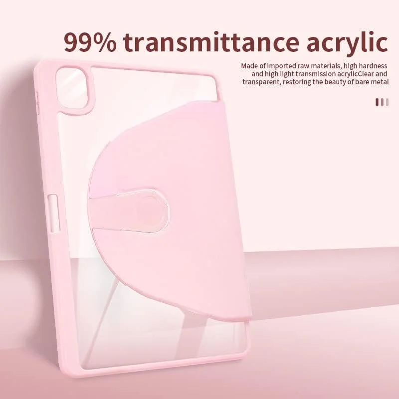 کیف تبلت مناسب برای شیائومی می پد 5 پرو 5G 12.4 اینچ (2022)، کاور هوشمند تبلت با پایه چرخان 360 درجه، قاب پشتی سخت سازگار با کاستود PC Slim کیف تبلت مناسب برای شیائومی می پد 5 پرو 5G 12.4 اینچ (2022)، کاور هوشمند تبلت با پایه چرخان 360 درجه، قاب پشتی سخت سازگار با کاستود PC Slim