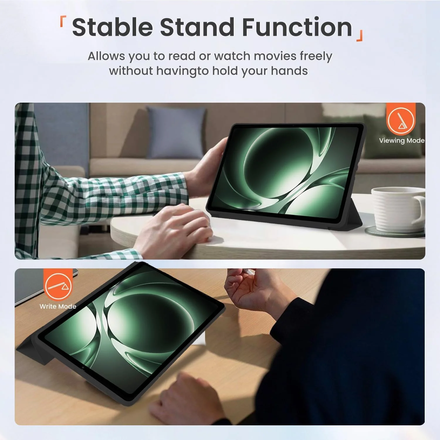 Gruattreay Case Compatible with Xiaomi Redmi K Pad Tablet 8.8 inch 2025, Folio Anti-Scratch Cover with Buckle, Y-fold Multi-angle Bracket, Auto Wake/Sleep (Blue)