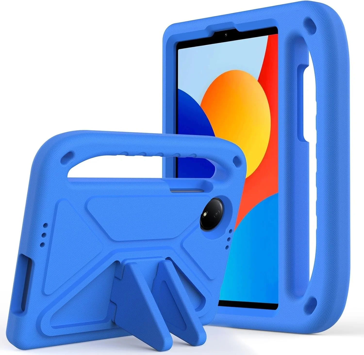 کیف تبلت مناسب کودکان سازگار با Xiaomi Redmi Pad SE 8.7 اینچ (2024)، کیف محافظ سبک و ضد ضربه با پایه مناسب کودکان سازگار با شیائومی