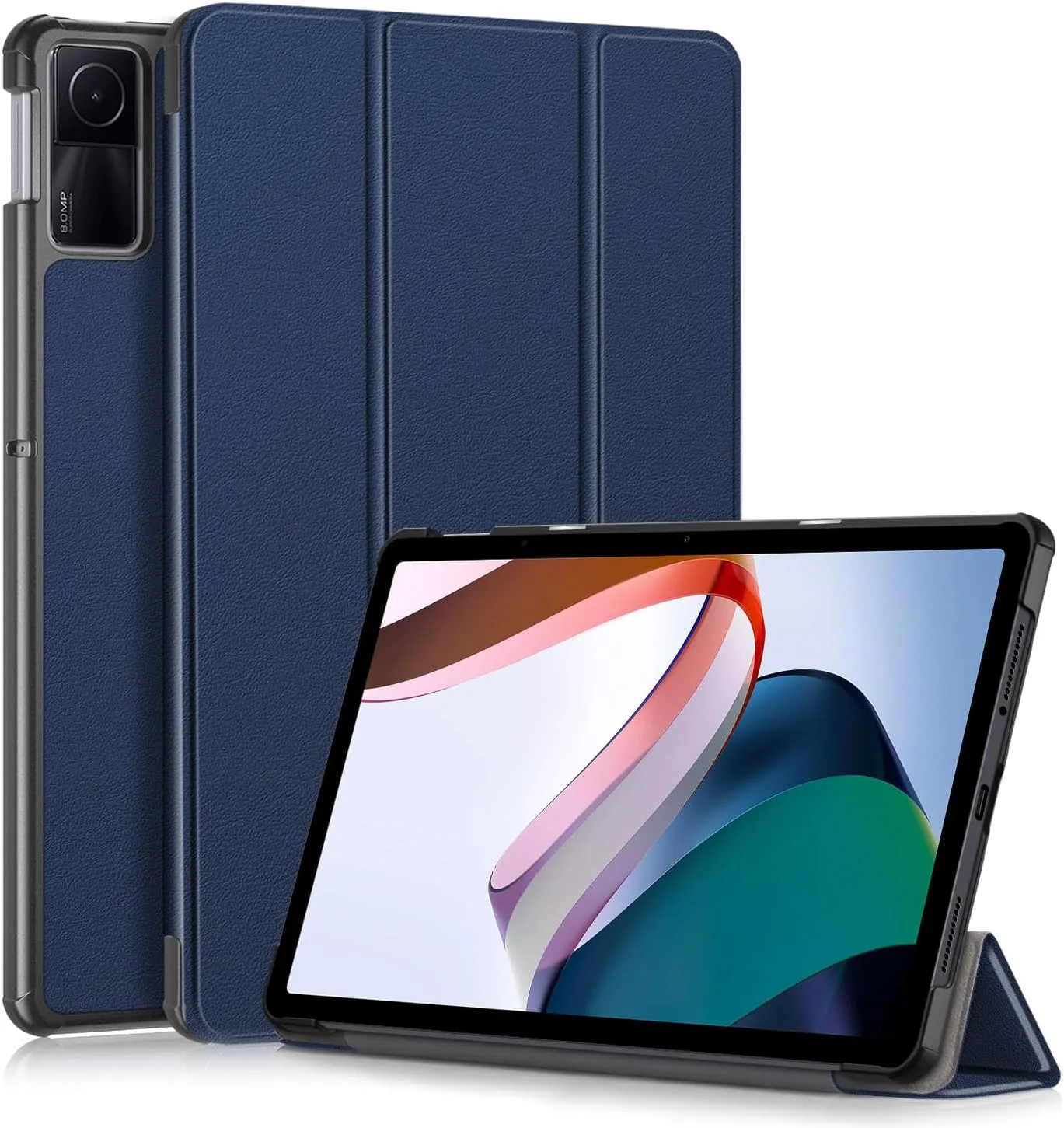 کیف تبلت Gylint برای شیائومی Redmi Pad SE، کاور استند چرمی PU فوق العاده نازک، سرمه ای، زوایای استند افقی متعدد، محافظت مناسب برای مدل 11 اینچی 2023 کیف تبلت Gylint برای شیائومی Redmi Pad SE، کاور استند چرمی PU فوق العاده نازک، سرمه ای، زوایای استند افقی متعدد، محافظت مناسب برای مدل 11 اینچی 2023